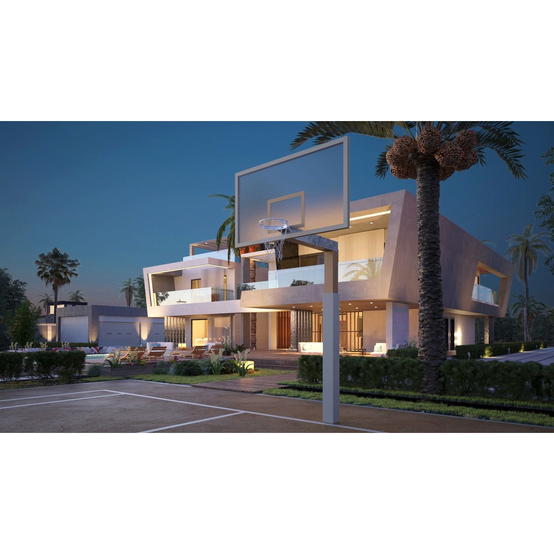 Modern House 3D Model – Realistic Villa in Forest Environment, FBX & OBJ - View 10