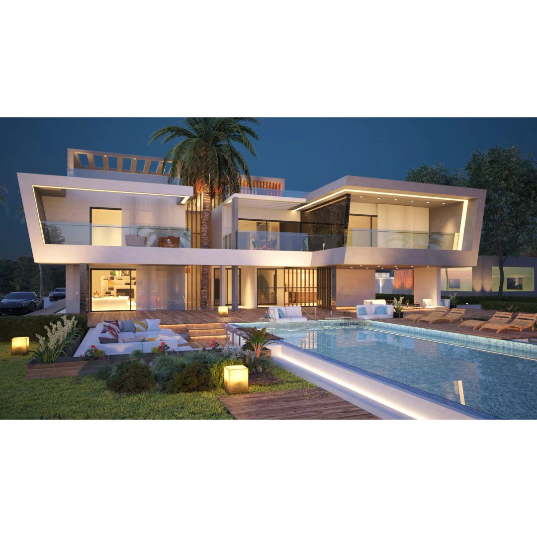Modern House 3D Model – Realistic Villa in Forest Environment, FBX & OBJ - View 2