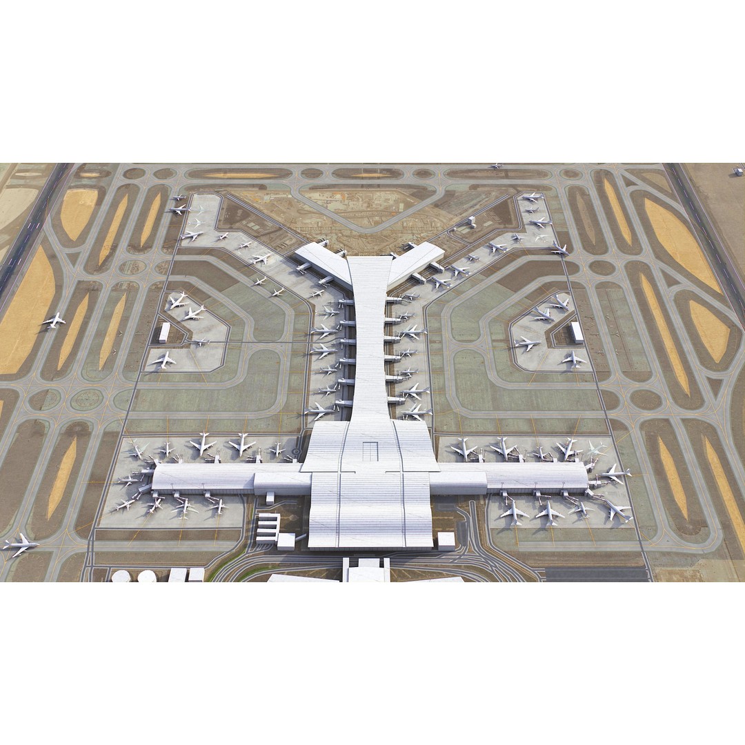Qatar Cityscape 3D Model – Low Poly with High-Resolution Textures, FBX - View 23