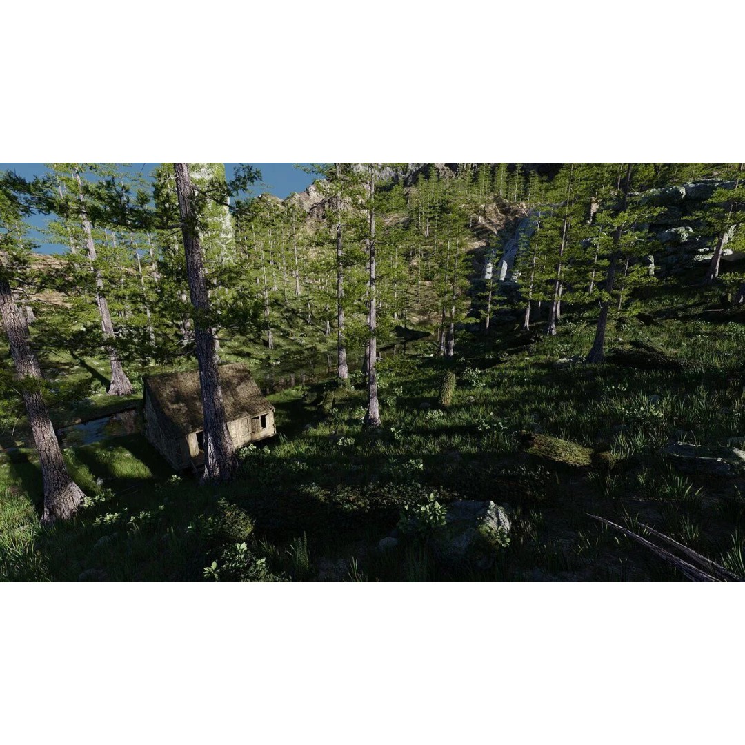 Old House 3D Model – Medieval Forest Scene, Blender - View 6
