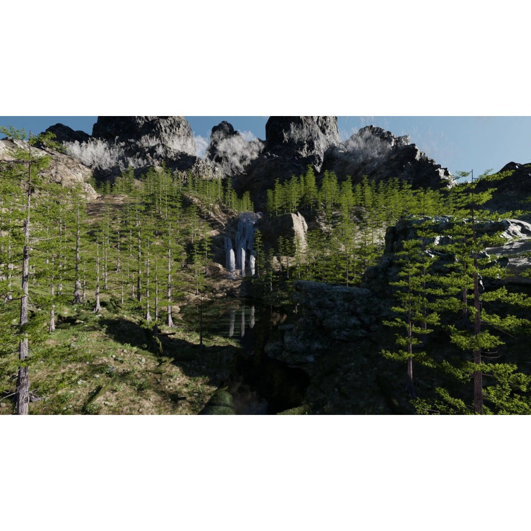 Old House 3D Model – Medieval Forest Scene, Blender - View 7
