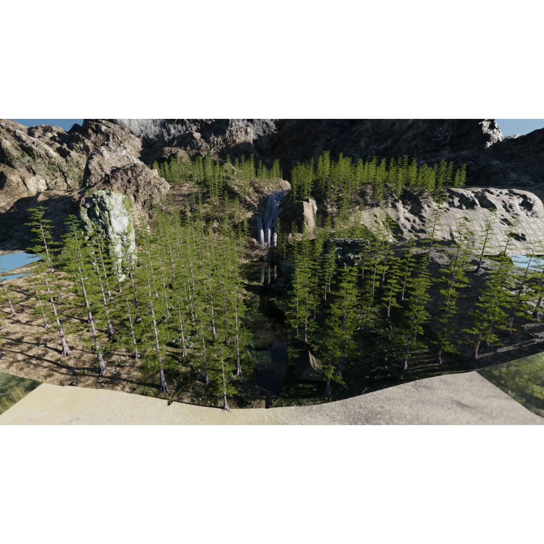 Old House 3D Model – Medieval Forest Scene, Blender - View 9