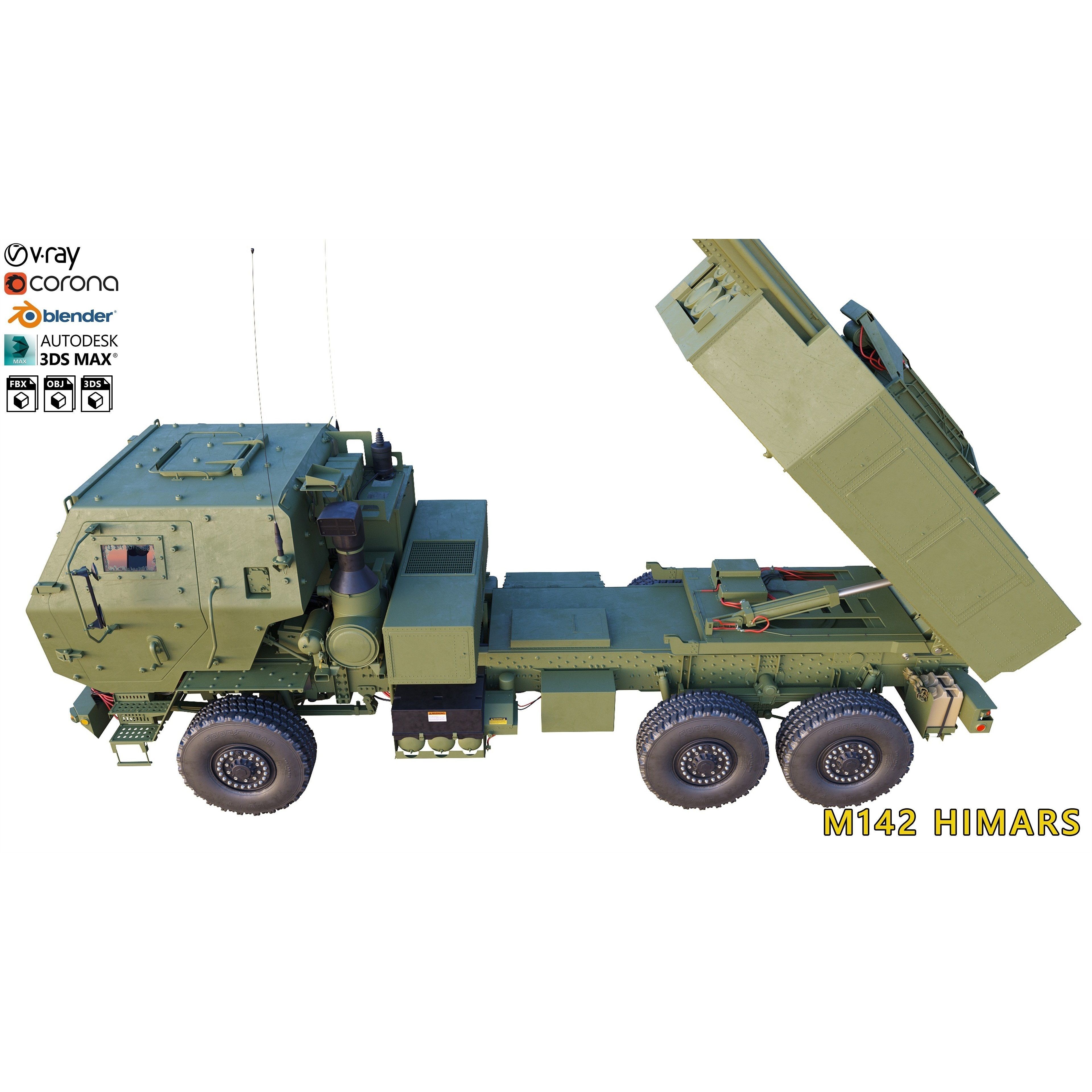 M142 HIMARS - High-Detail 3D Model