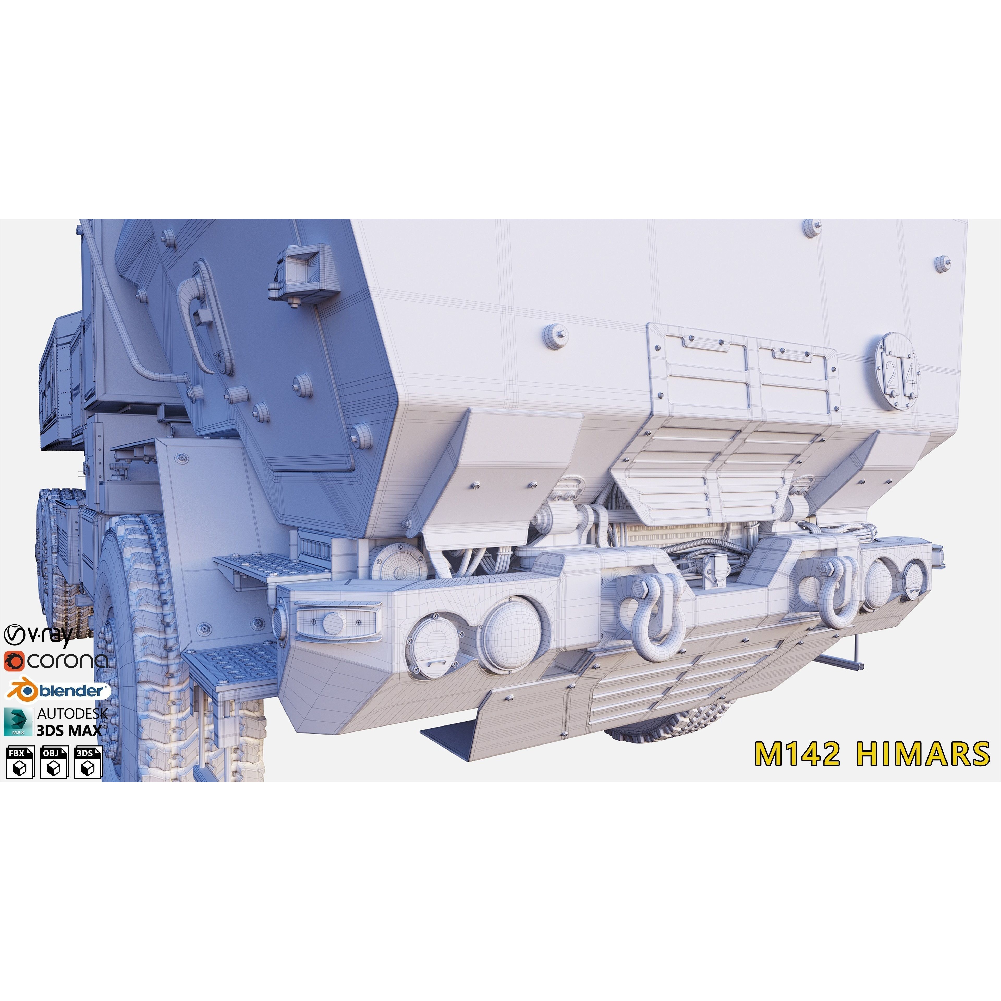 M142 HIMARS - High-Detail 3D Model - View 10