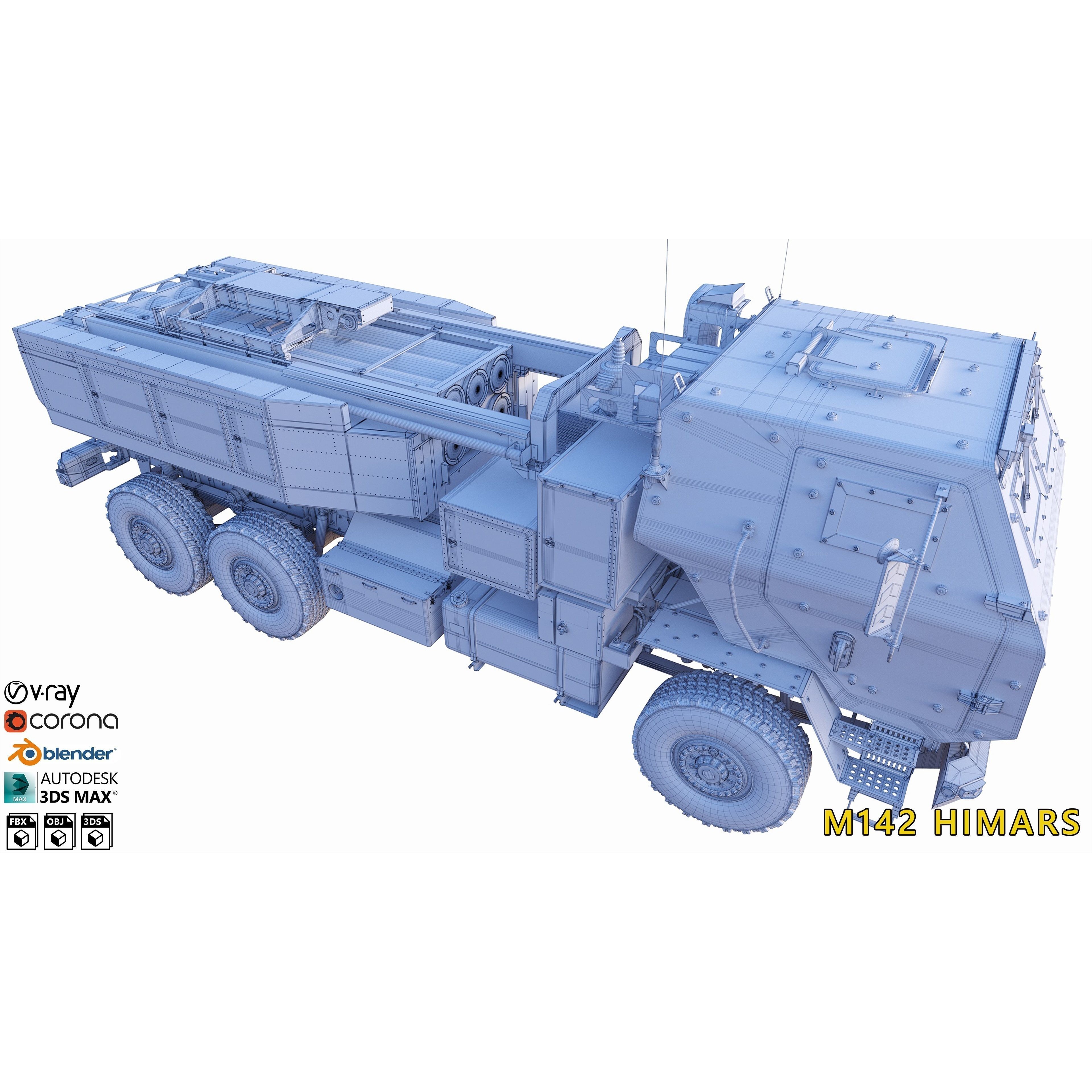M142 HIMARS - High-Detail 3D Model - View 13