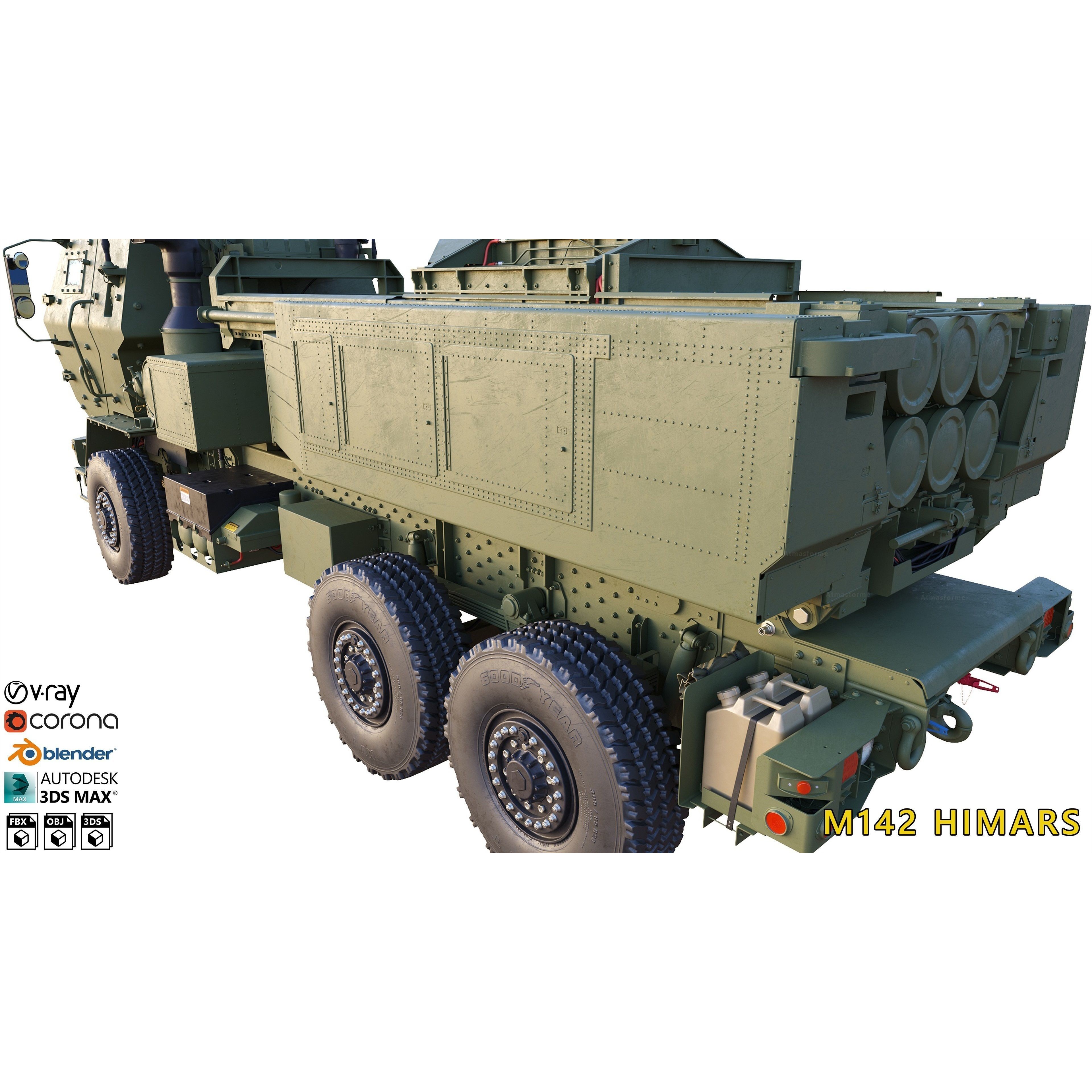M142 HIMARS - High-Detail 3D Model - View 15