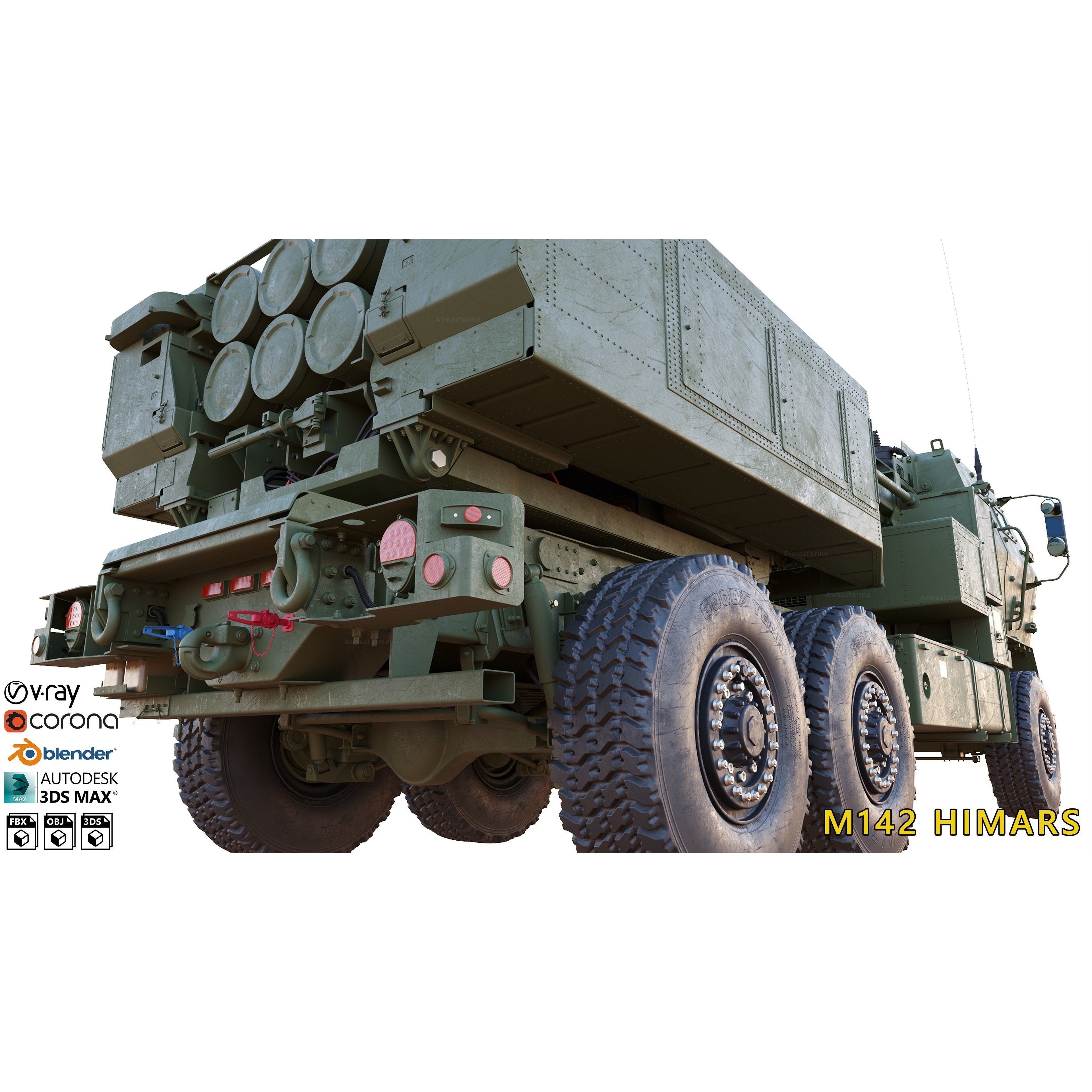 M142 HIMARS - High-Detail 3D Model - View 18