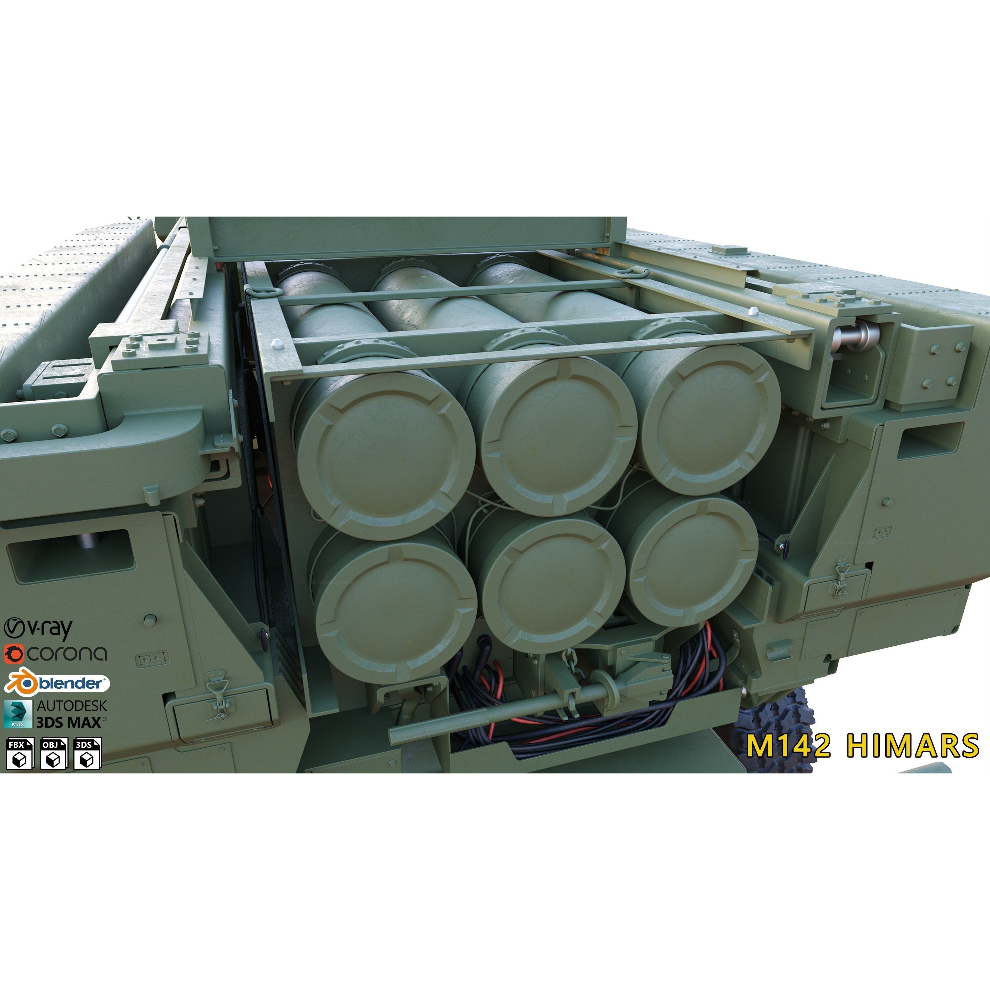 M142 HIMARS - High-Detail 3D Model - View 19