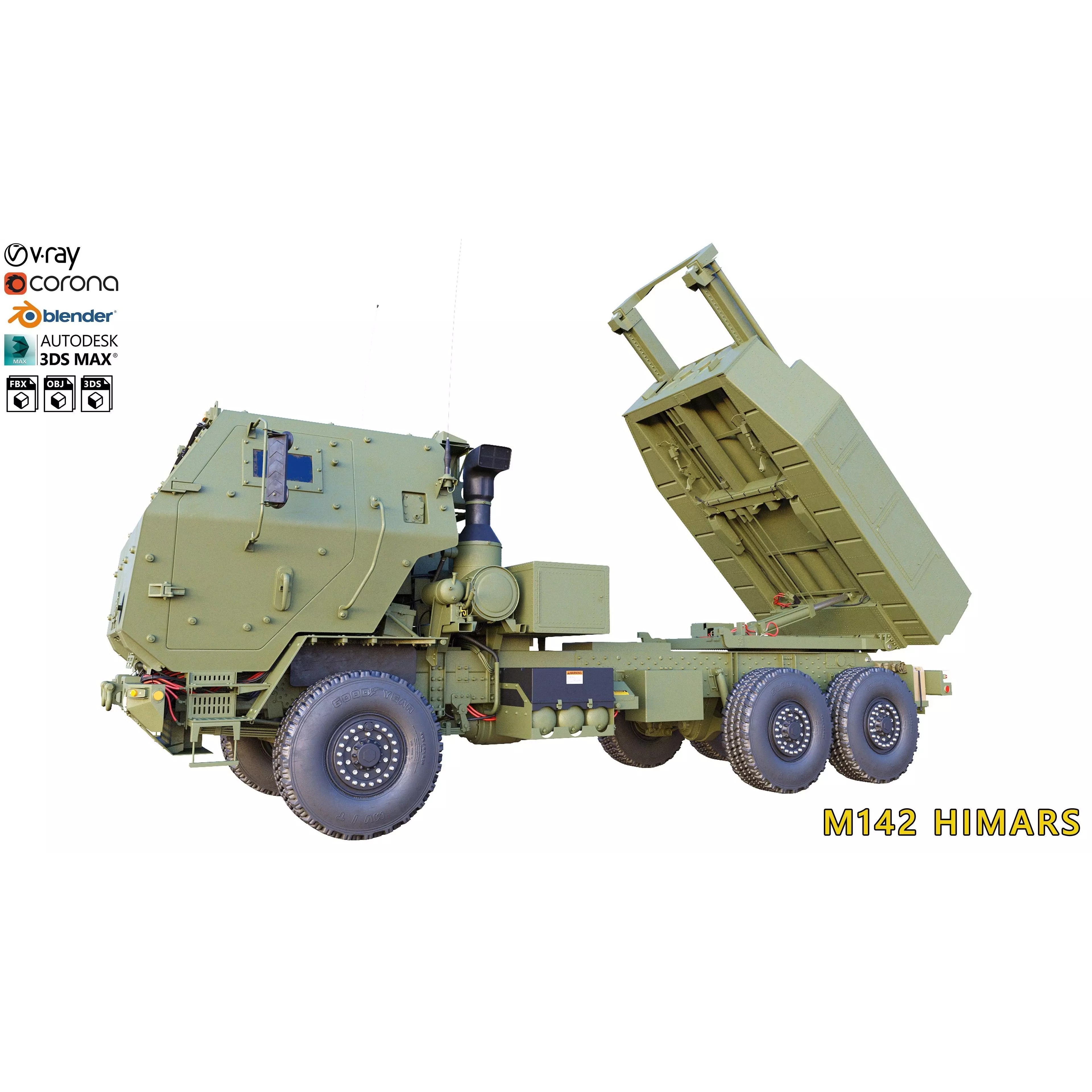 M142 HIMARS - High-Detail 3D Model - View 2