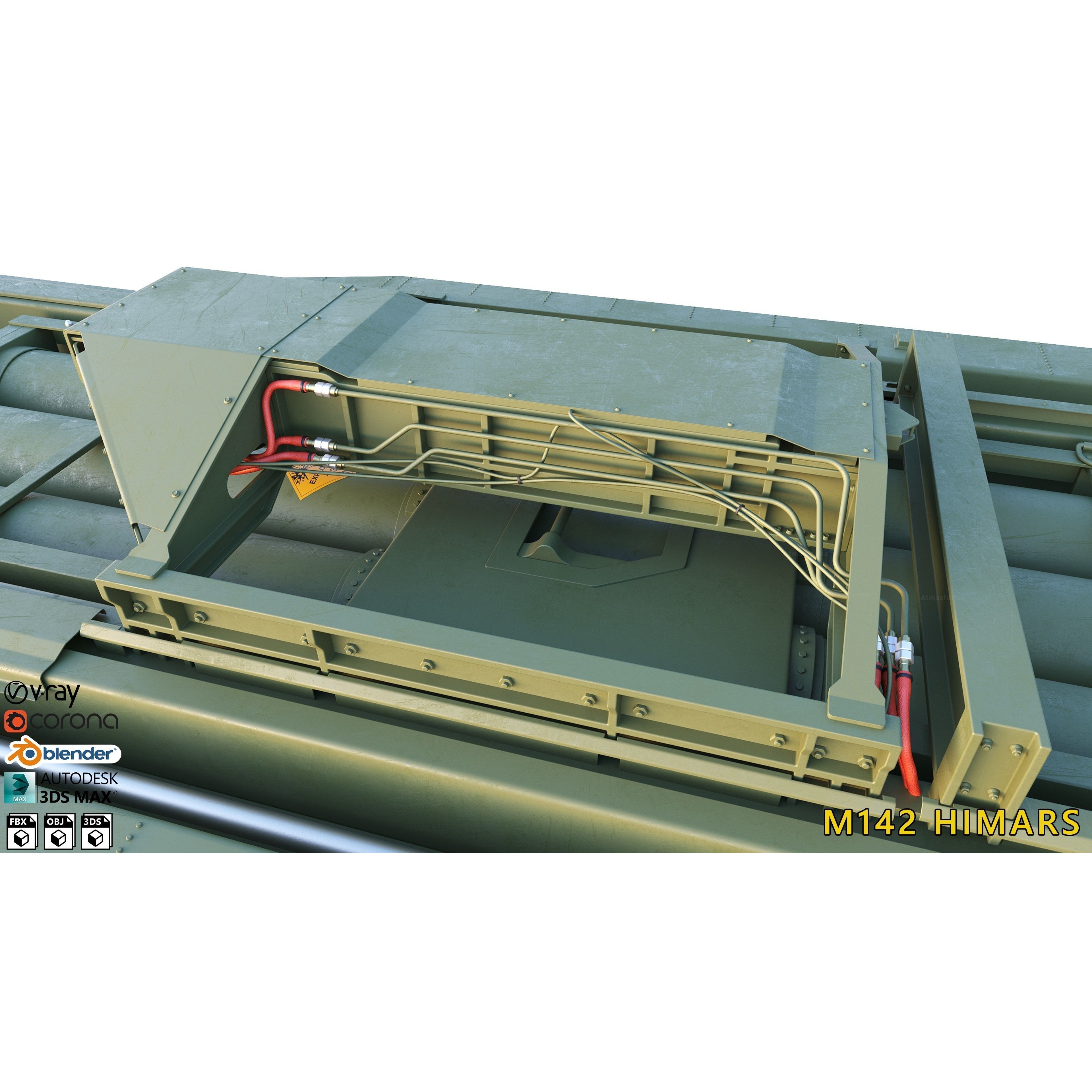 M142 HIMARS - High-Detail 3D Model - View 20