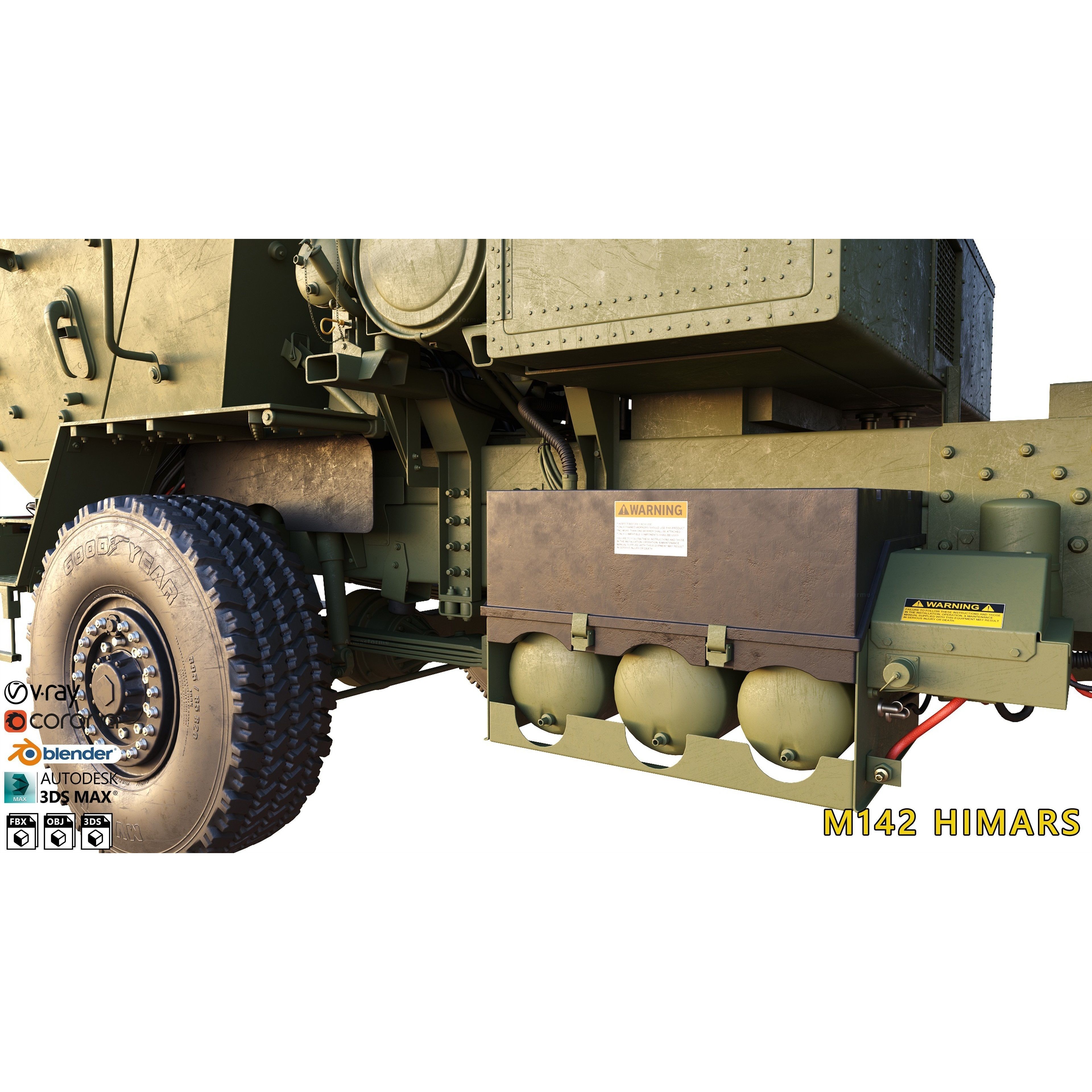 M142 HIMARS - High-Detail 3D Model - View 22