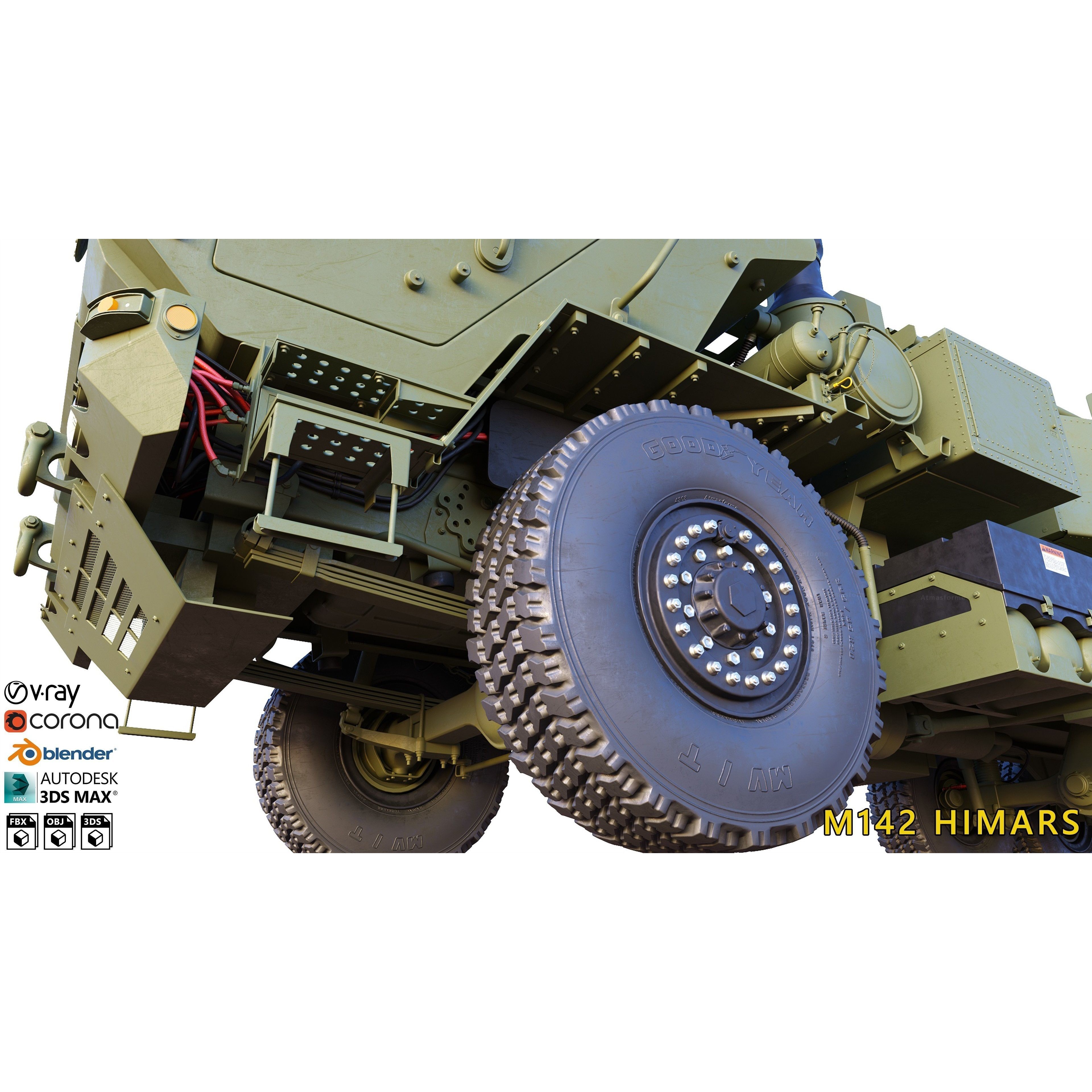 M142 HIMARS - High-Detail 3D Model - View 25