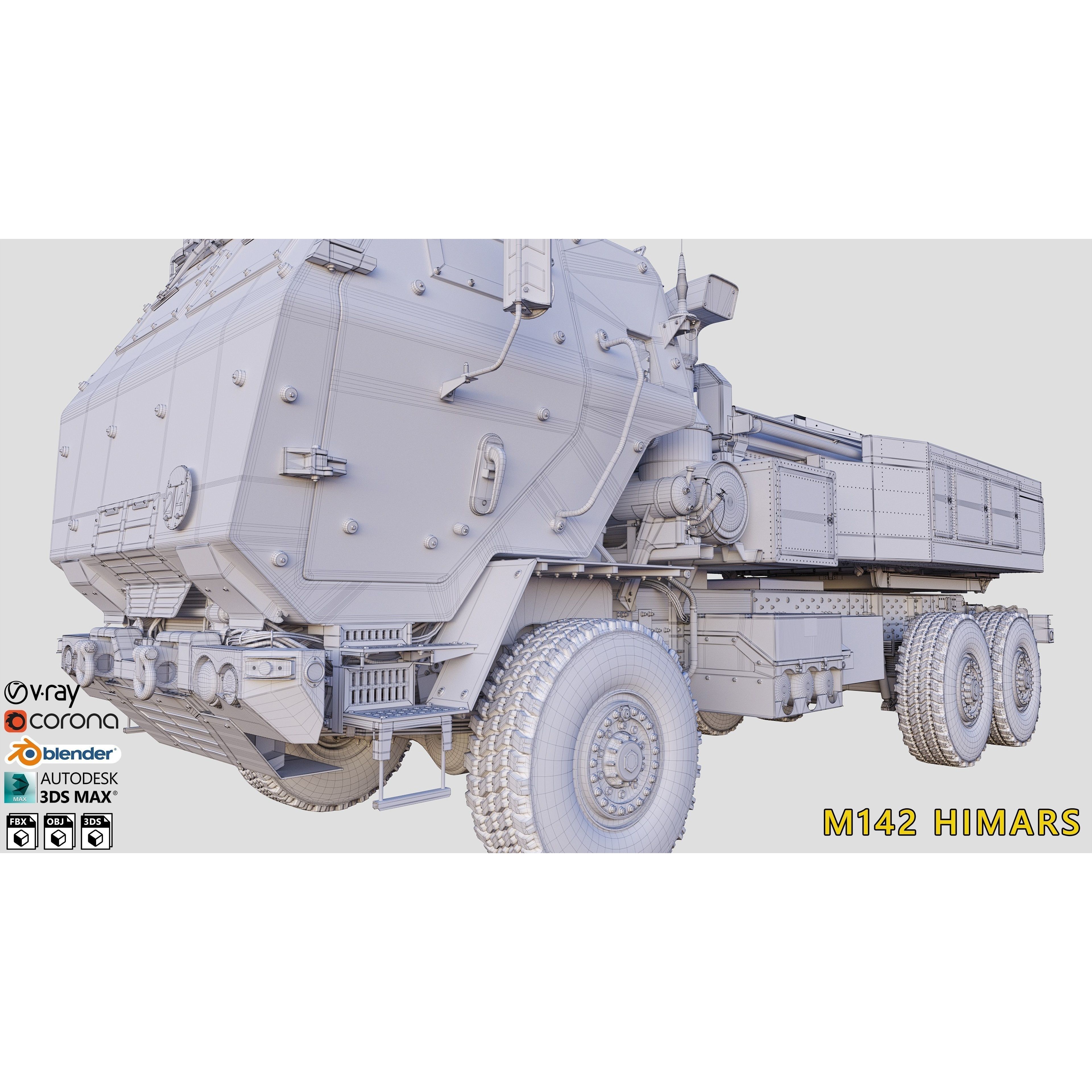 M142 HIMARS - High-Detail 3D Model - View 7