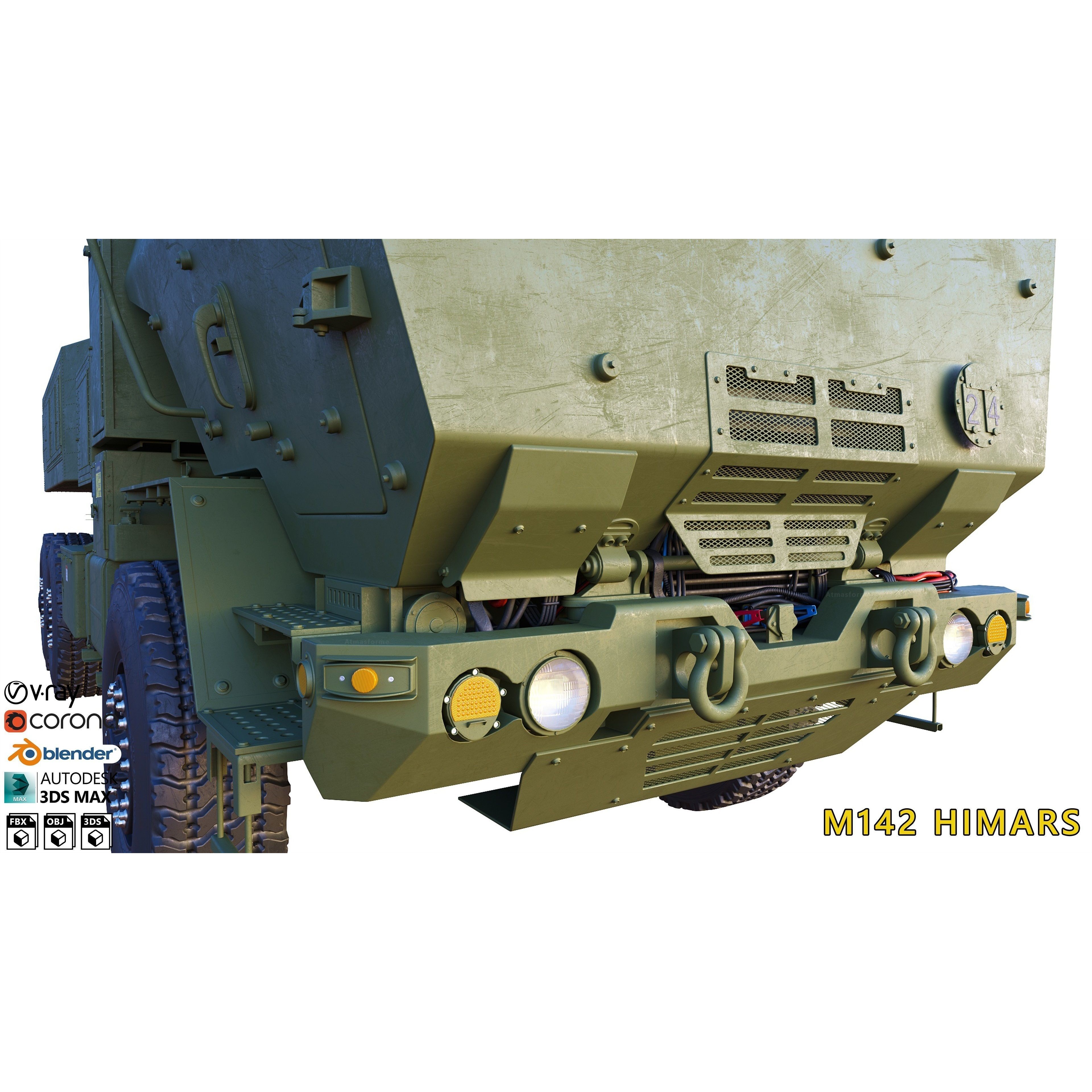 M142 HIMARS - High-Detail 3D Model - View 9