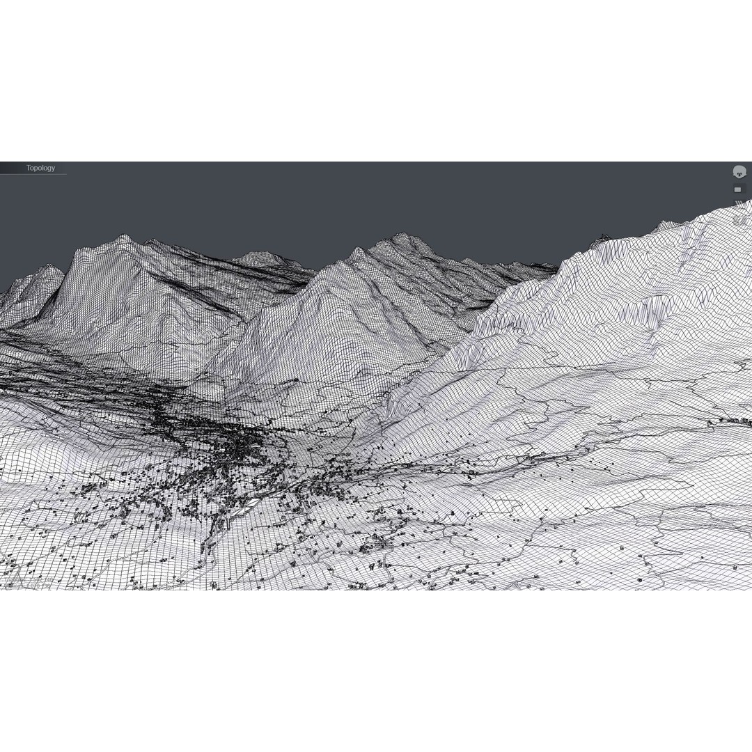 Grindelwald Mountain Landscape 3D Model – High Poly PBR Asset, FBX, OBJ - View 18