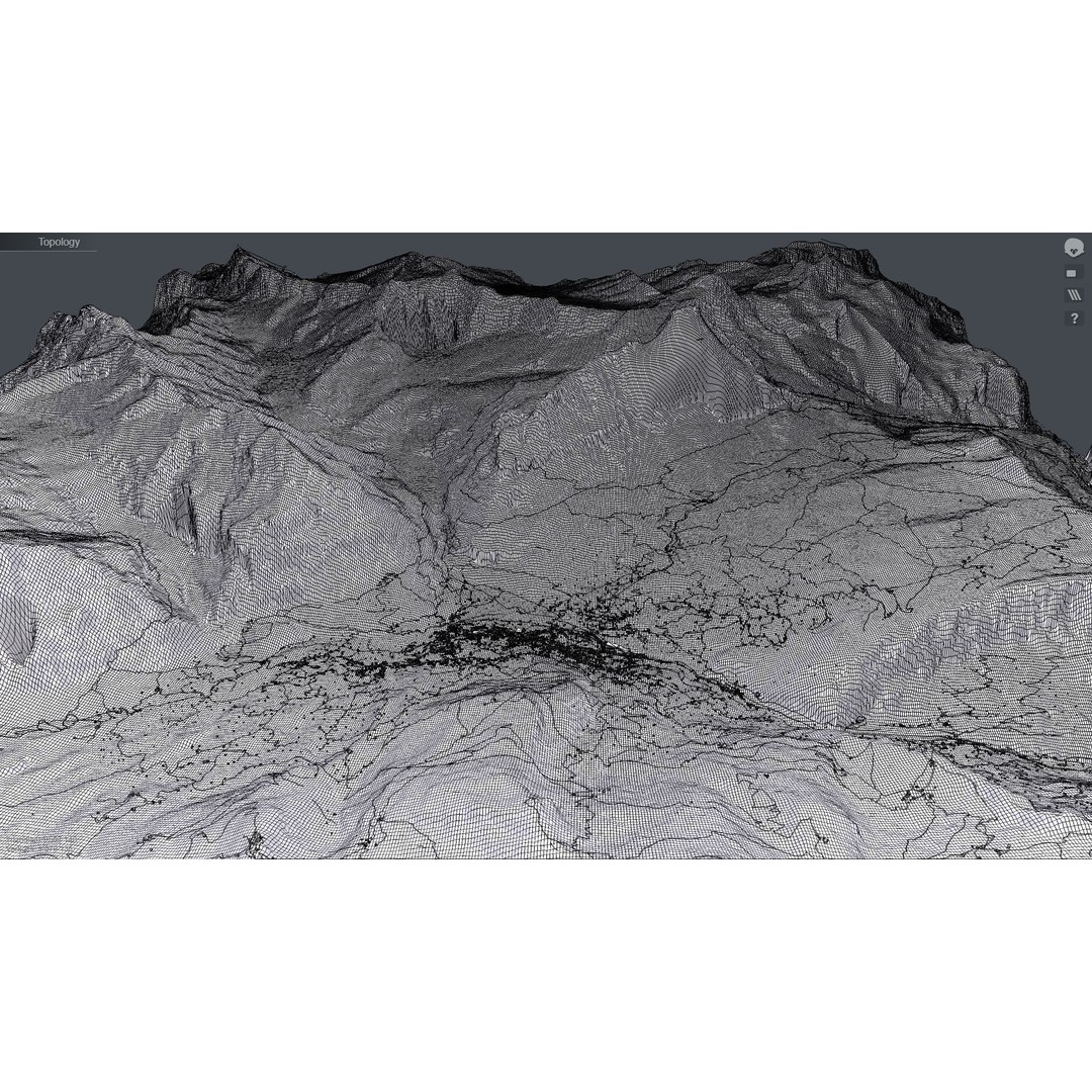 Grindelwald Mountain Landscape 3D Model – High Poly PBR Asset, FBX, OBJ - View 22