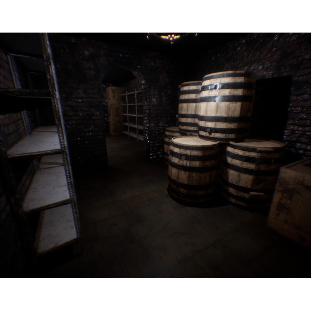 Haunted House 3D Model – Low Poly Game Ready Asset, FBX & Blender