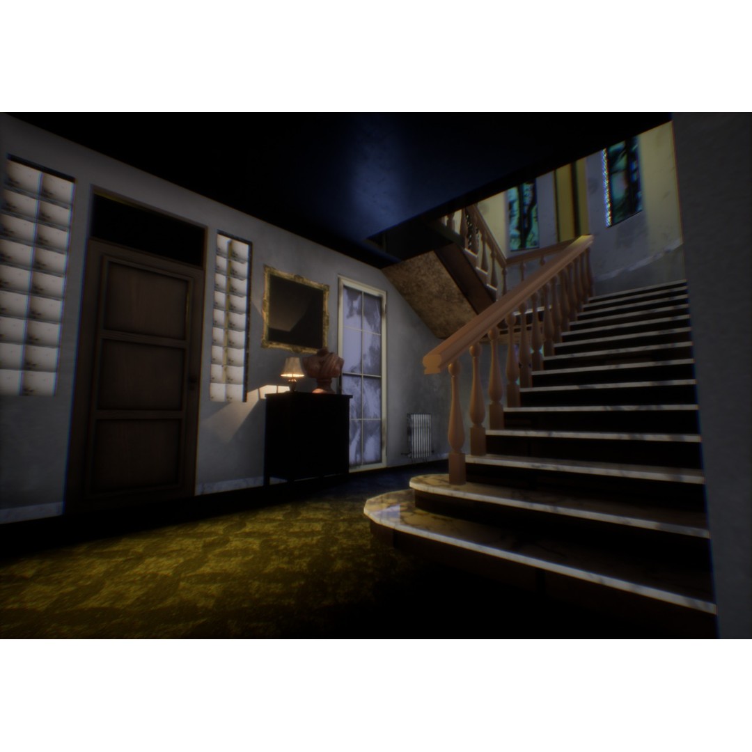 Haunted House 3D Model – Low Poly Game Ready Asset, FBX & Blender - View 16
