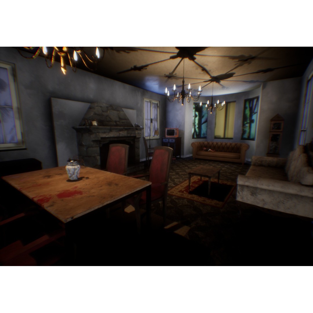 Haunted House 3D Model – Low Poly Game Ready Asset, FBX & Blender - View 17
