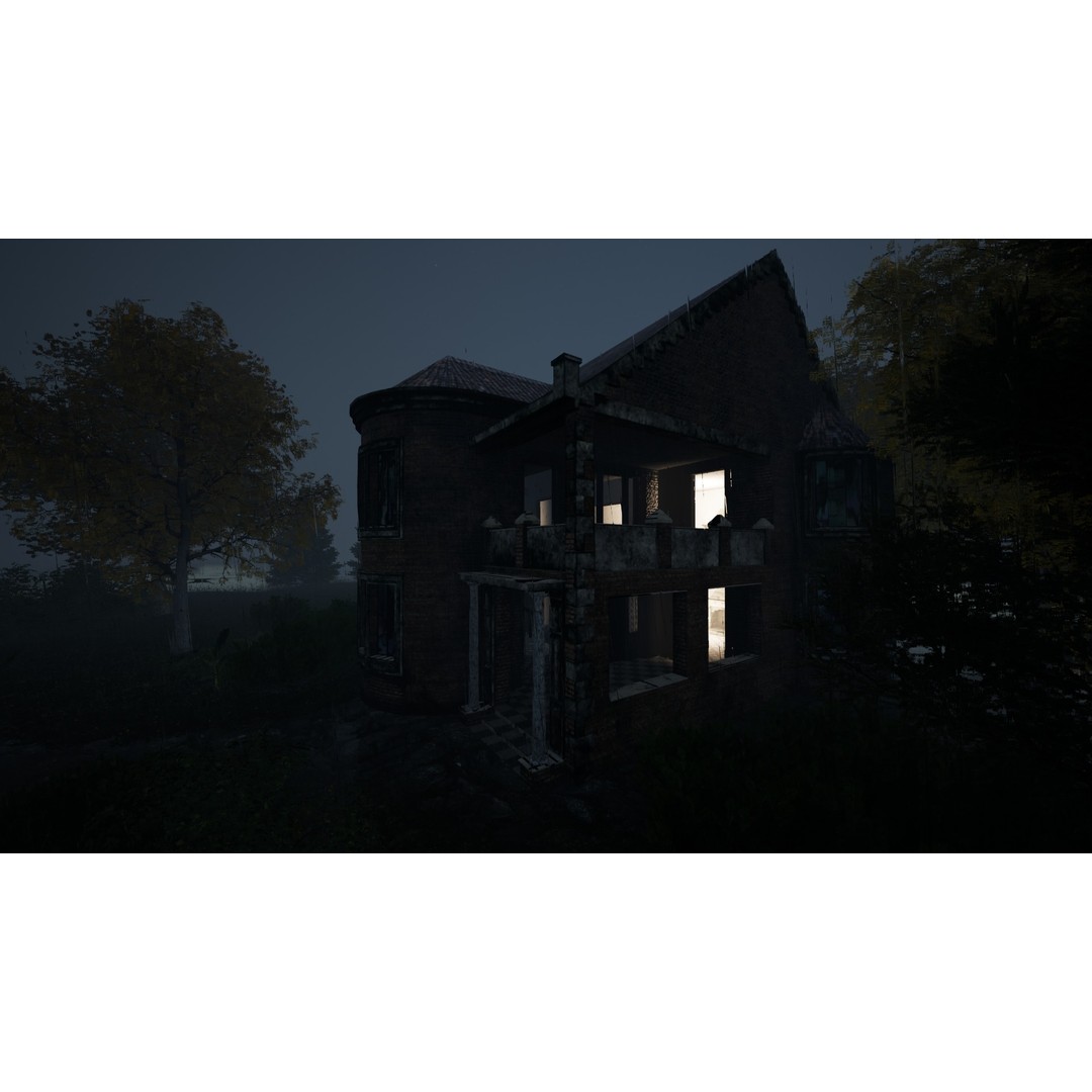 Haunted House 3D Model – Low Poly Game Ready Asset, FBX & Blender - View 20