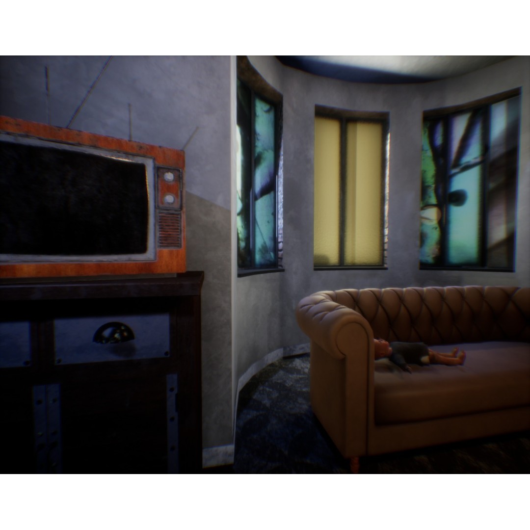 Haunted House 3D Model – Low Poly Game Ready Asset, FBX & Blender - View 23