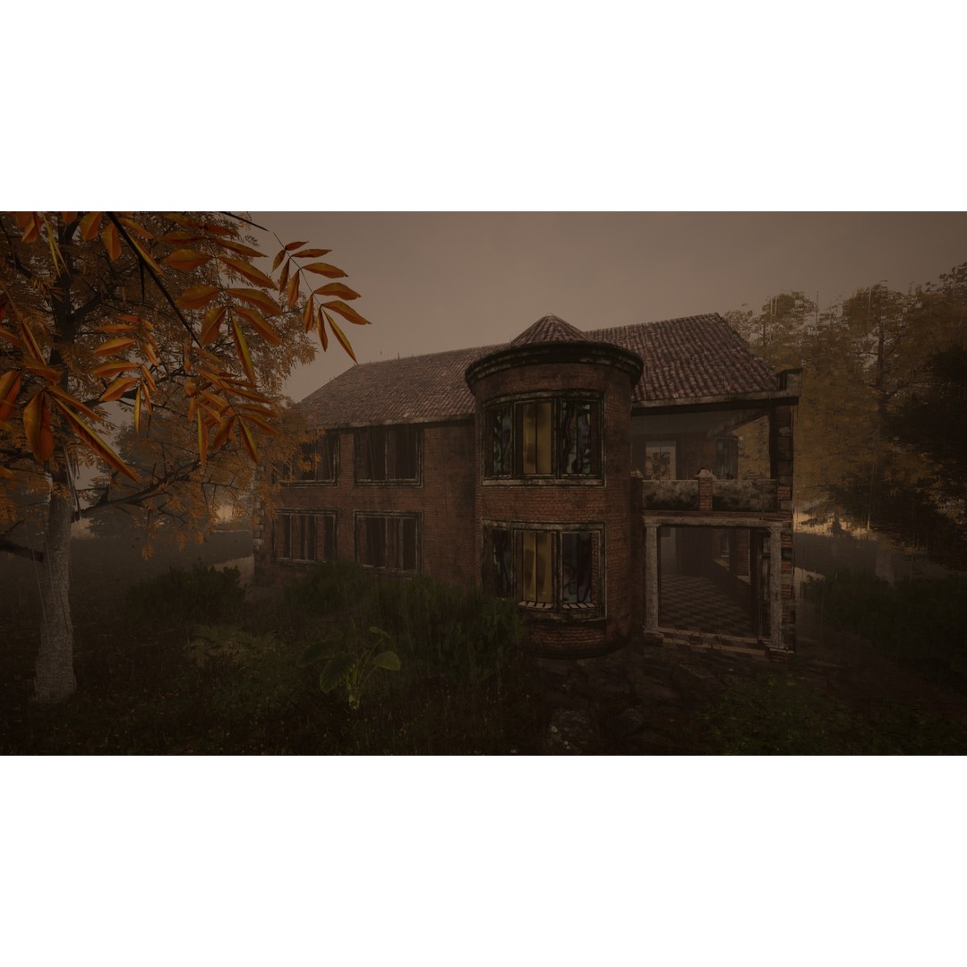 Haunted House 3D Model – Low Poly Game Ready Asset, FBX & Blender - View 26