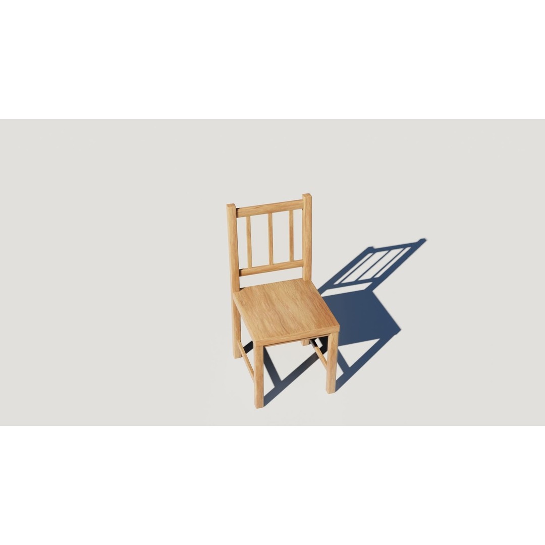 Classic House 3D Model – Low Poly Urban Design with Furniture - View 20