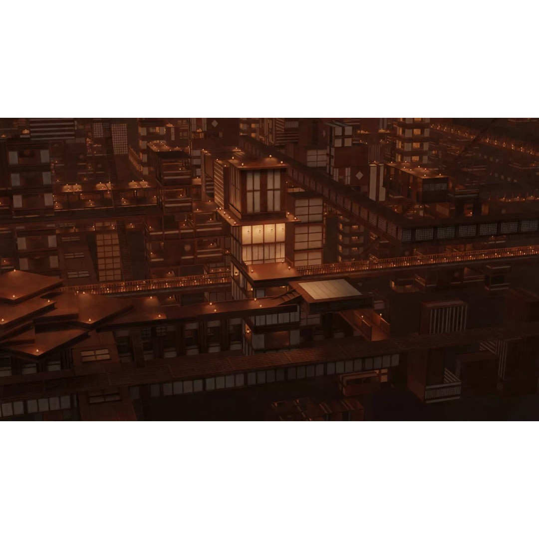 Infinity Castle 3D Model – Anime Concept with 19 Unique Buildings - View 2