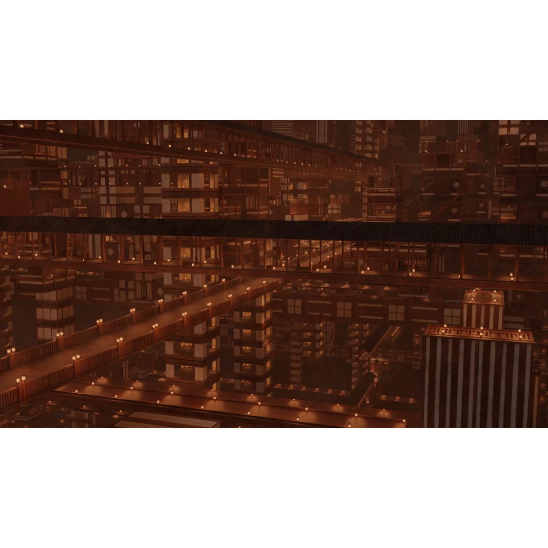 Infinity Castle 3D Model – Anime Concept with 19 Unique Buildings - View 3