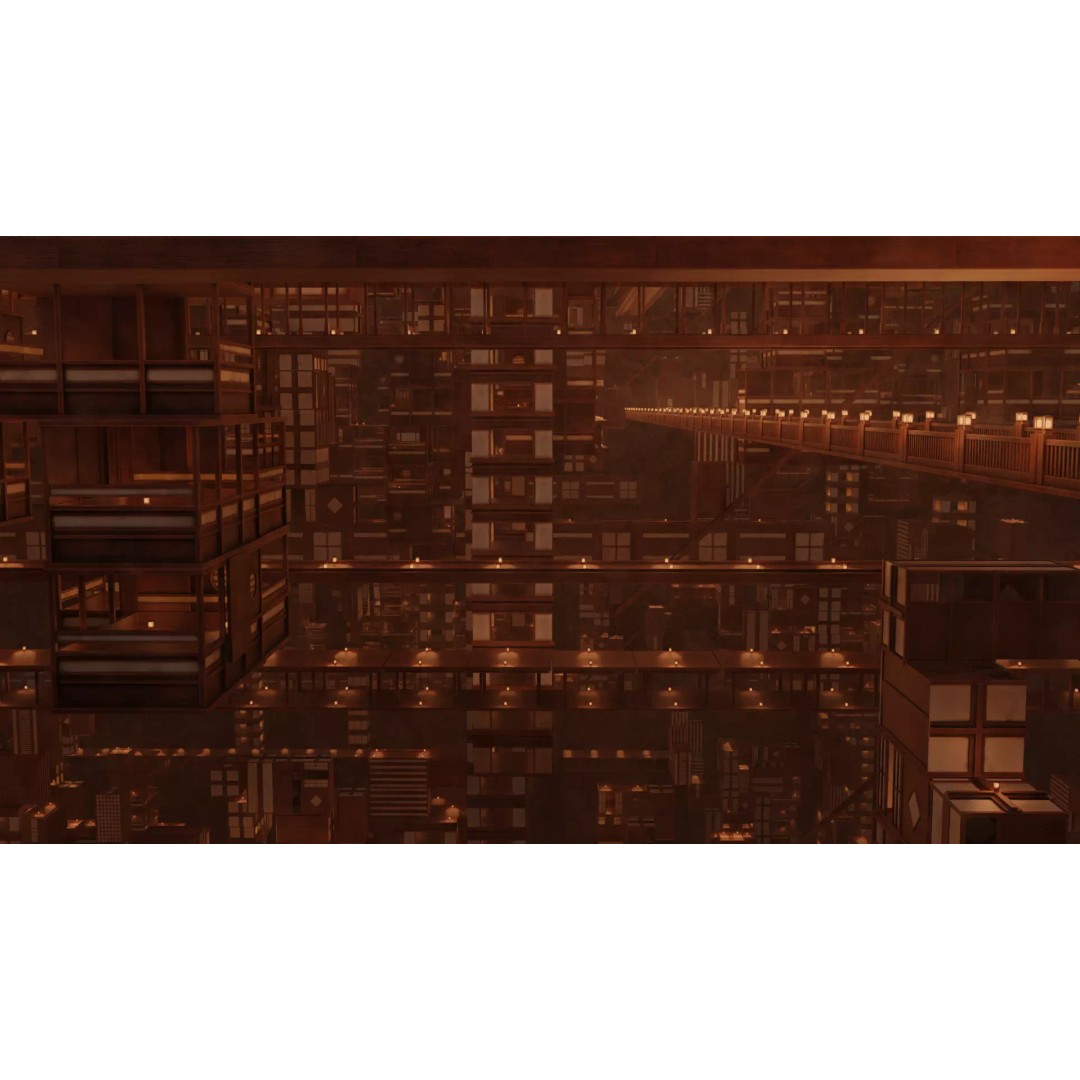 Infinity Castle 3D Model – Anime Concept with 19 Unique Buildings - View 4