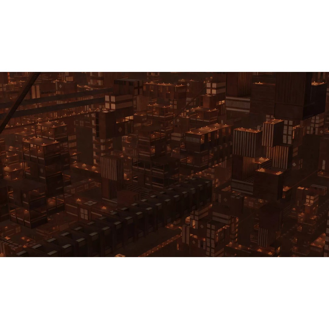 Infinity Castle 3D Model – Anime Concept with 19 Unique Buildings - View 6