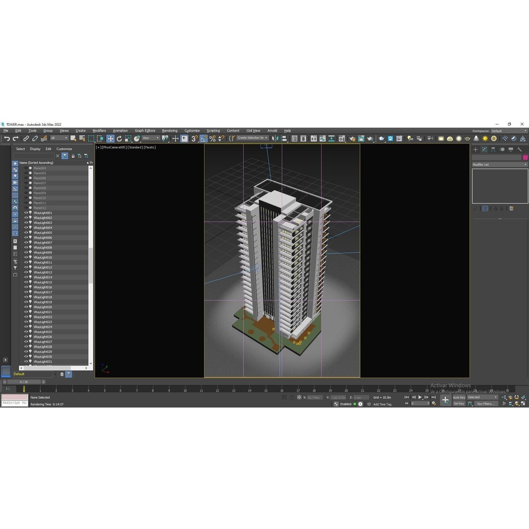 Modern Apartments Building 3D Model – Contemporary Design, FBX, Archviz - View 21