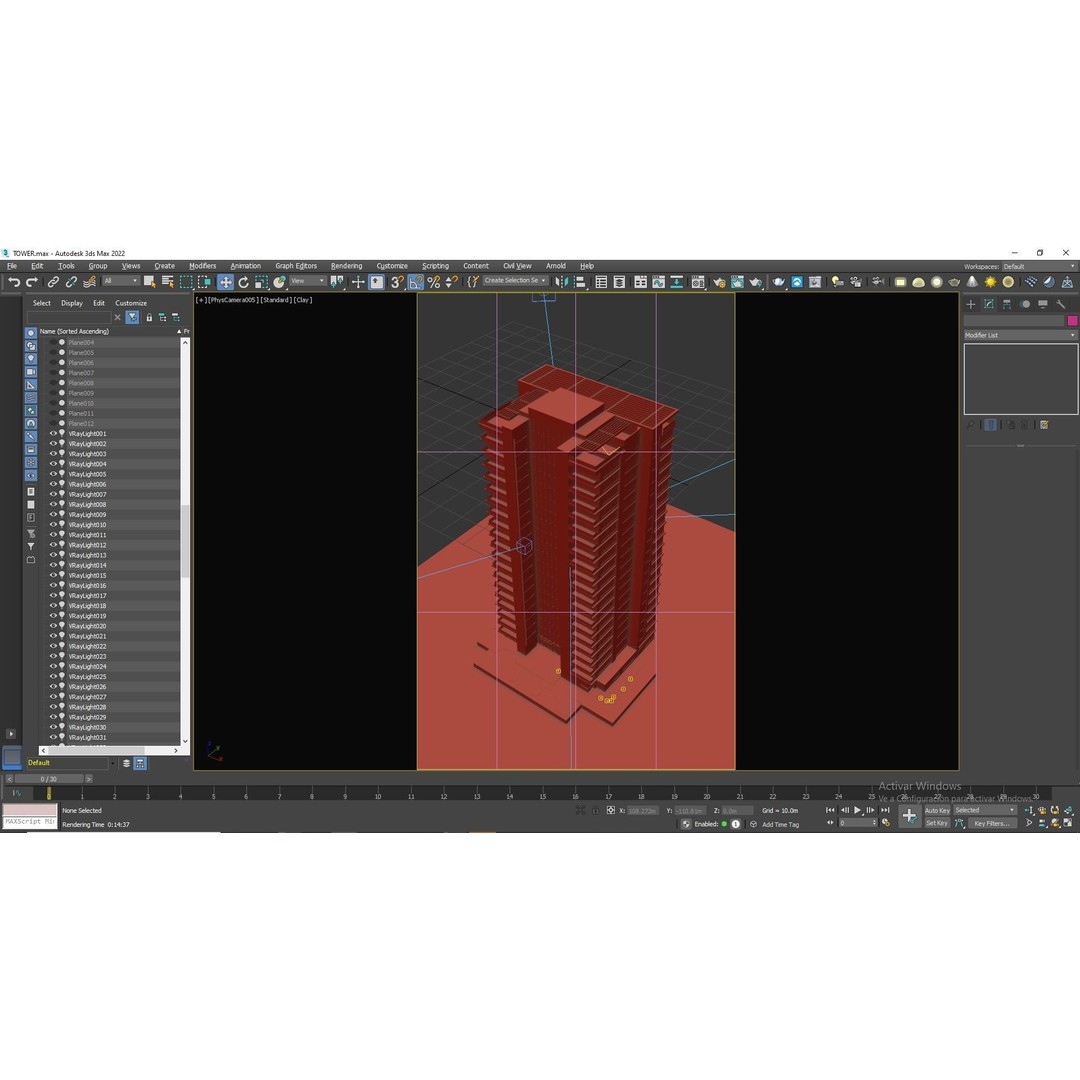 Modern Apartments Building 3D Model – Contemporary Design, FBX, Archviz - View 22