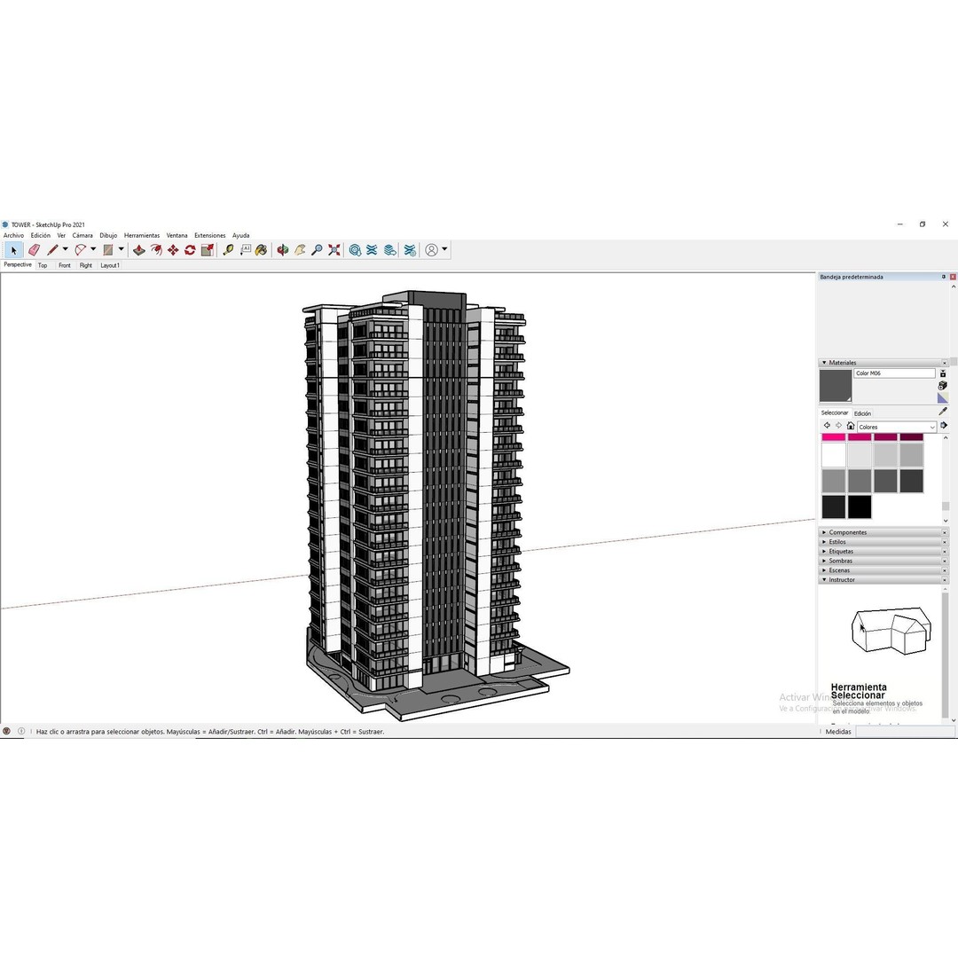 Modern Apartments Building 3D Model – Contemporary Design, FBX, Archviz - View 23