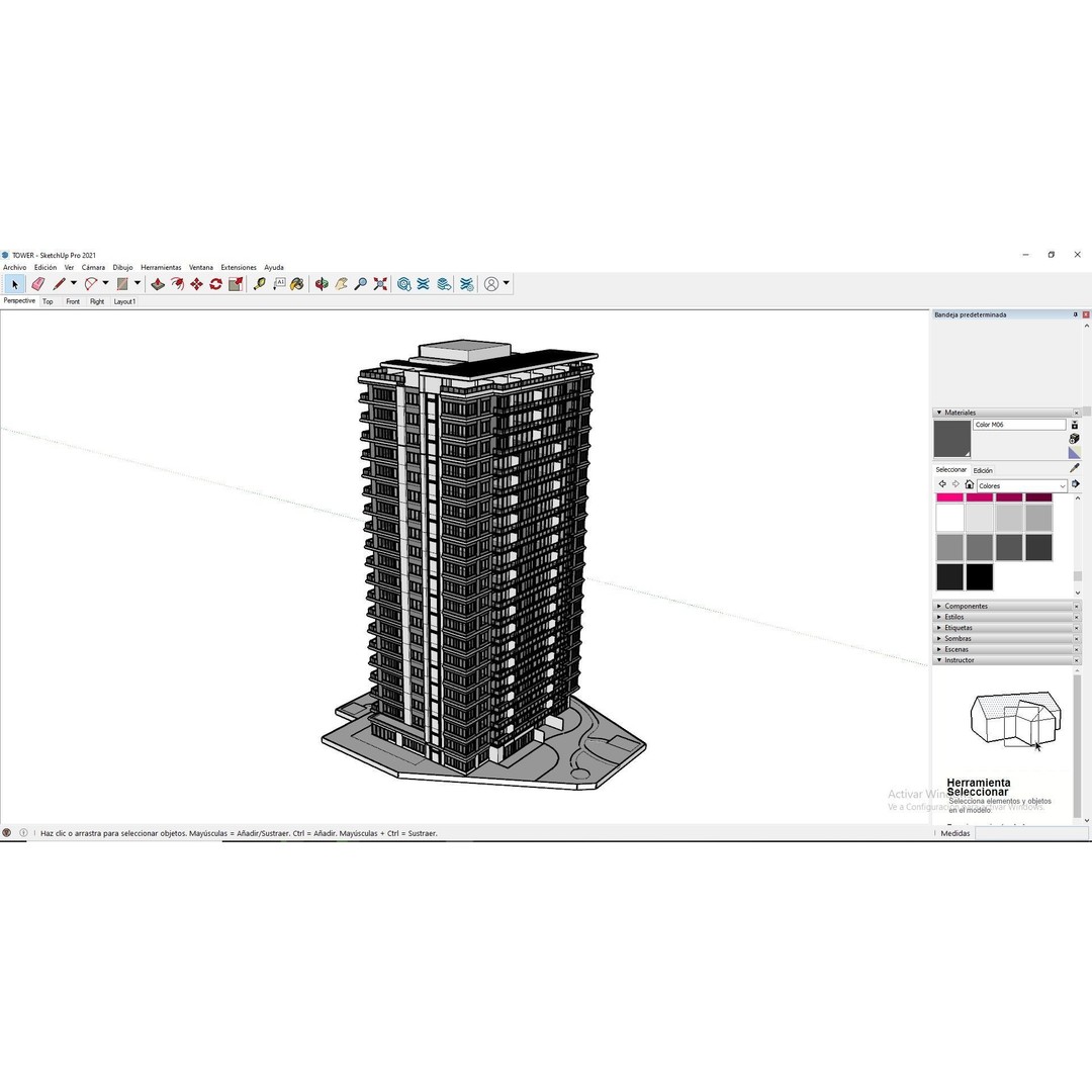 Modern Apartments Building 3D Model – Contemporary Design, FBX, Archviz - View 24