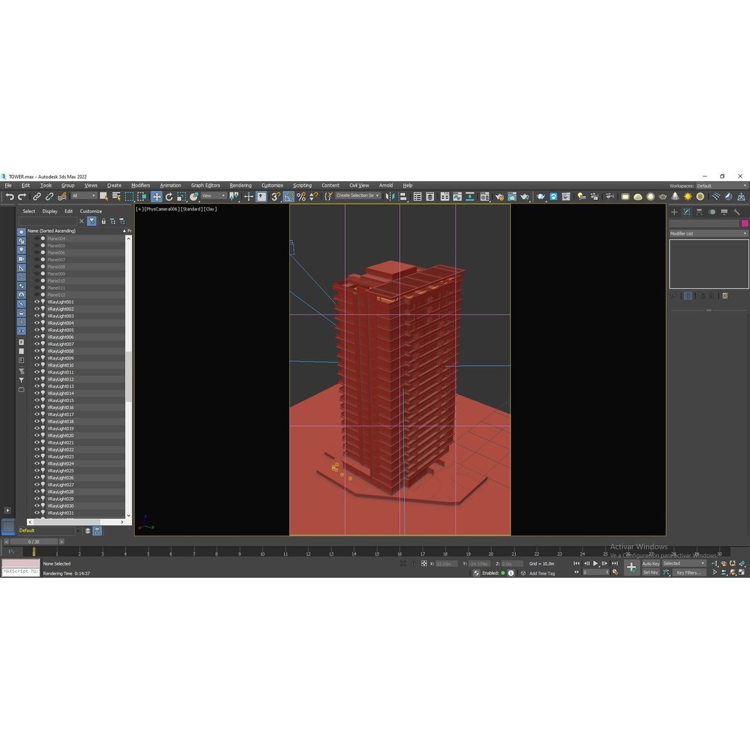 Modern Apartments Building 3D Model – Contemporary Design, FBX, Archviz - View 27