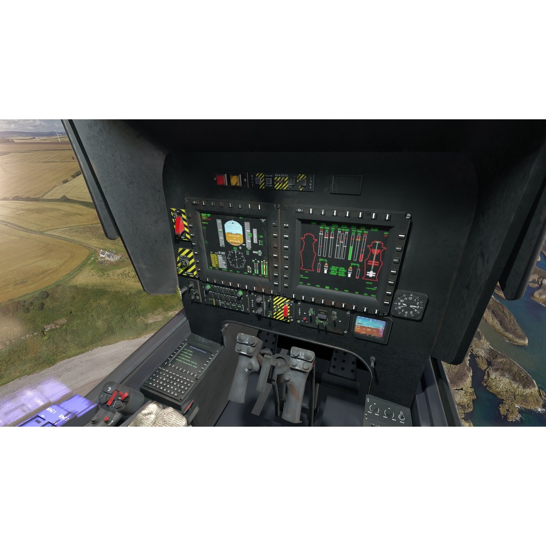 Atak T129 Helicopter 3D Model – Rigged Low-Poly Asset, FBX - View 13
