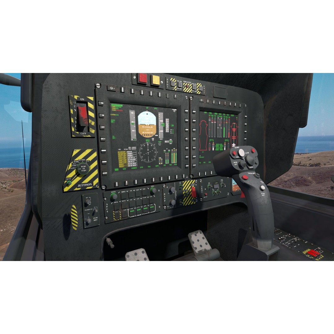 Atak T129 Helicopter 3D Model – Rigged Low-Poly Asset, FBX - View 14