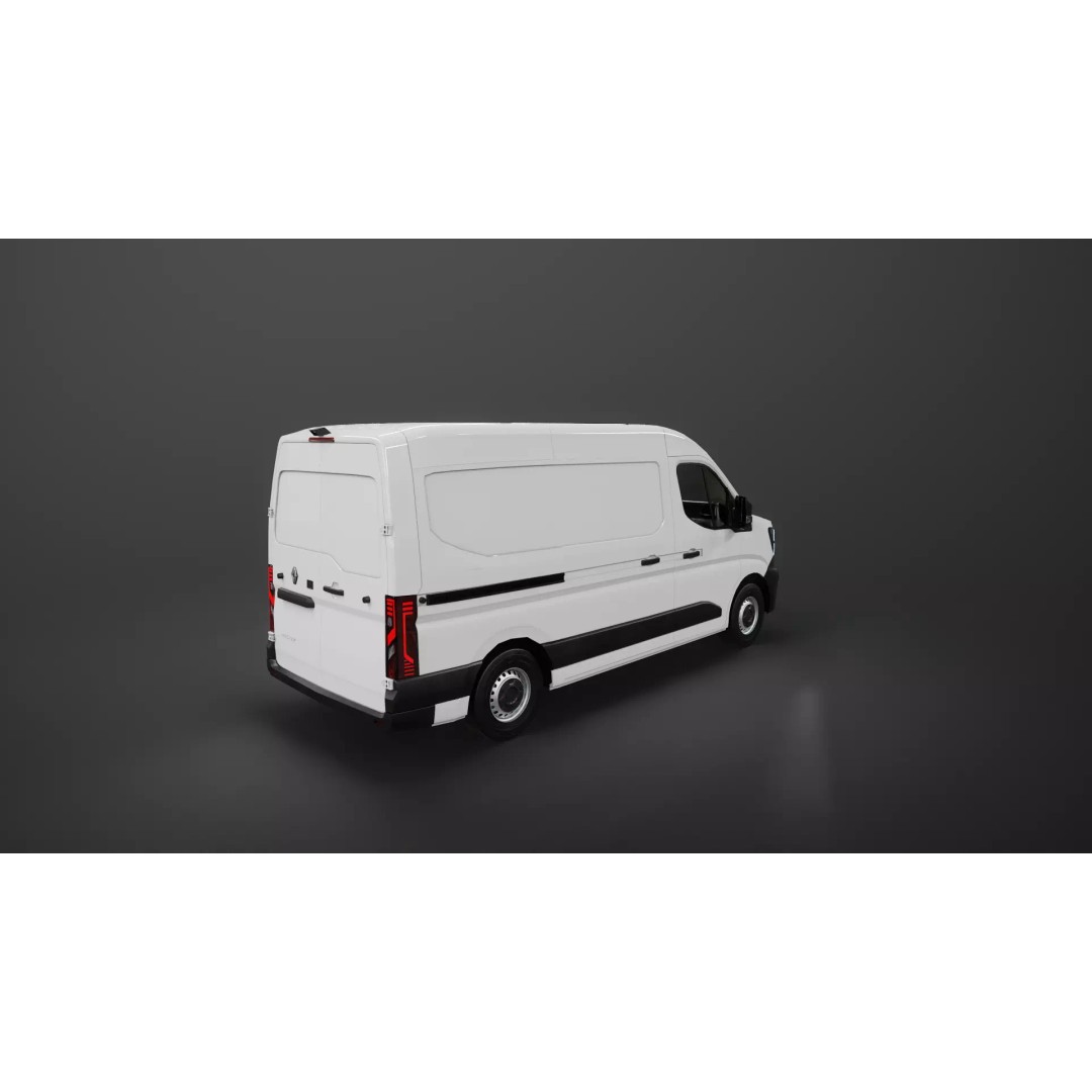 Renault Master 2025 3D Model – Low Poly Game Asset, PBR Textures