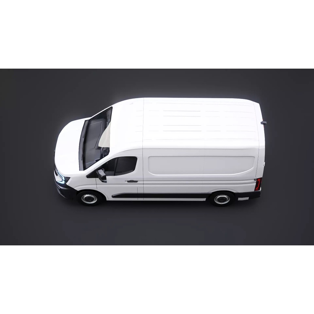 Renault Master 2025 3D Model – Low Poly Game Asset, PBR Textures - View 11