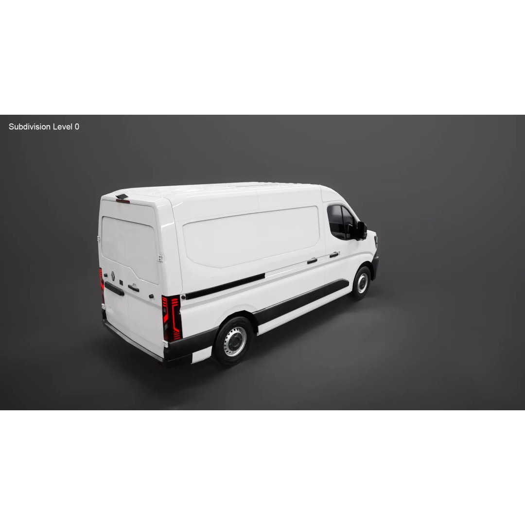 Renault Master 2025 3D Model – Low Poly Game Asset, PBR Textures - View 15