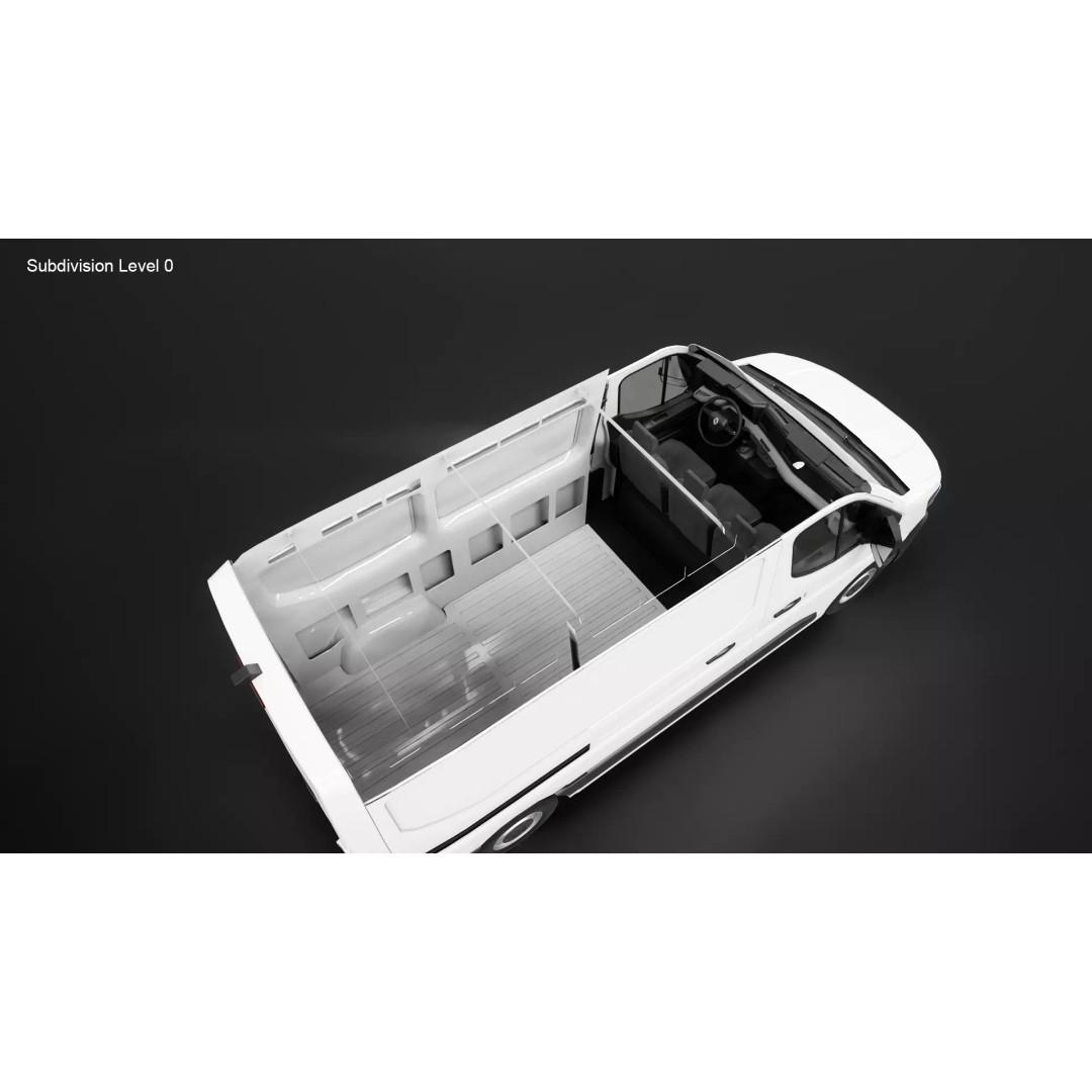 Renault Master 2025 3D Model – Low Poly Game Asset, PBR Textures - View 18