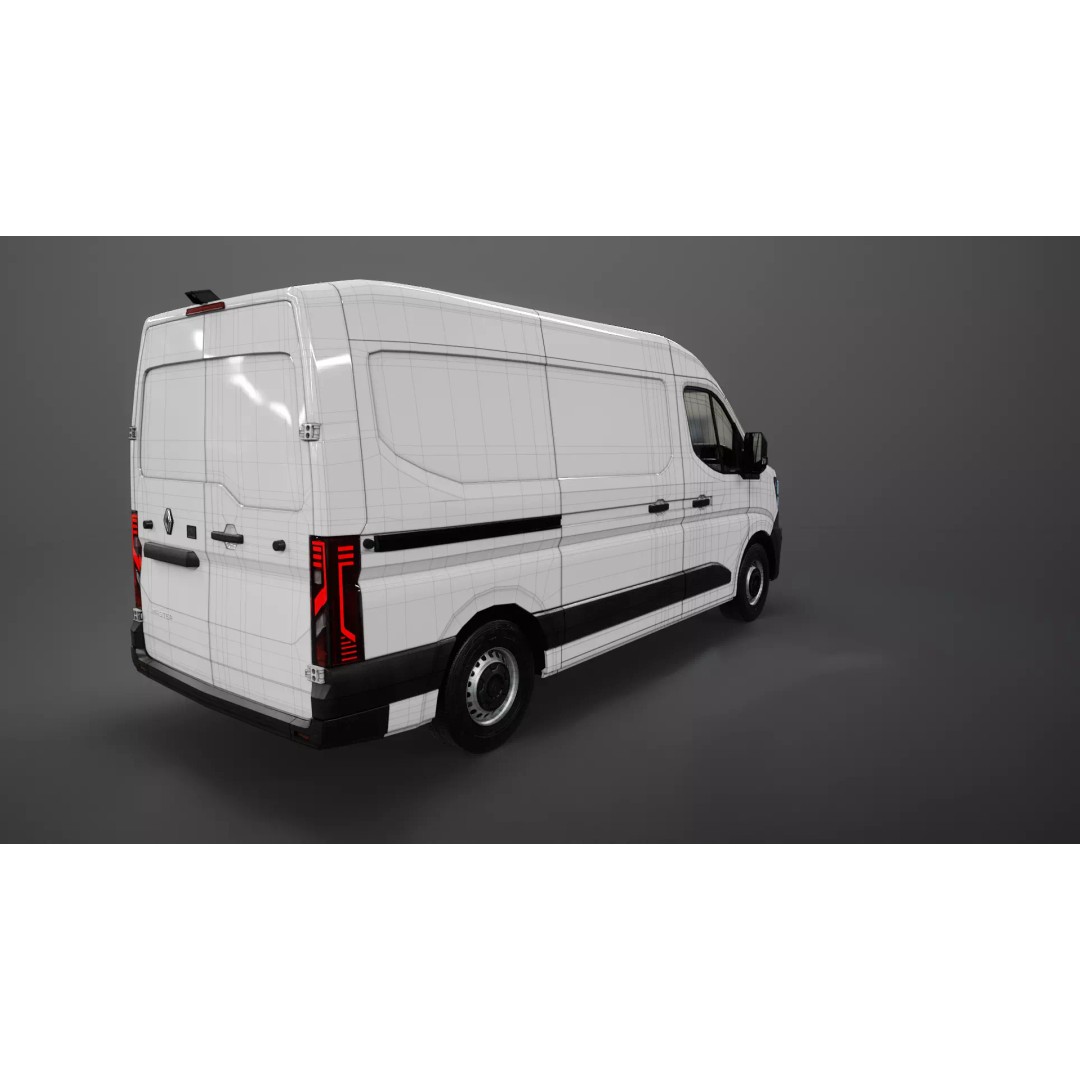 Renault Master 2025 3D Model – Low Poly Game Asset, PBR Textures - View 20