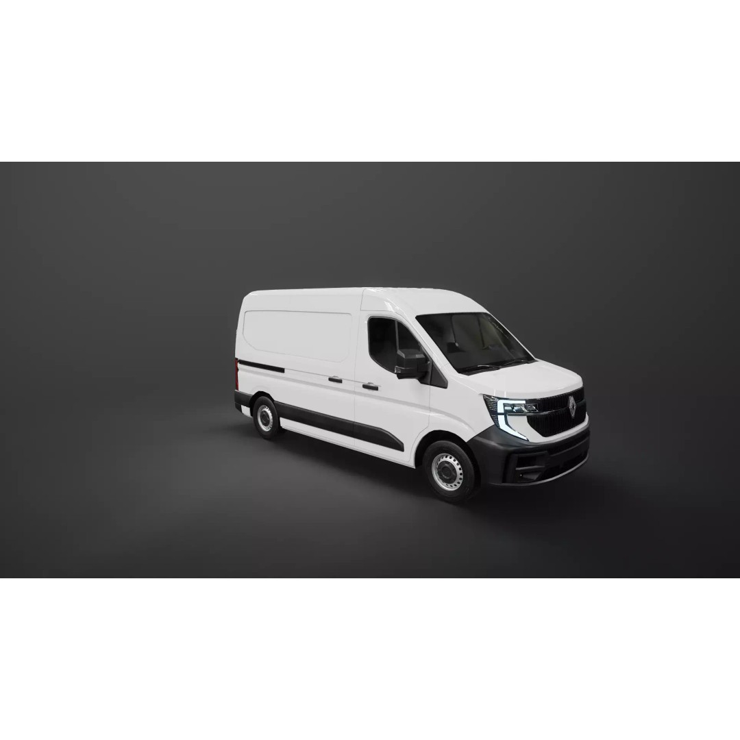 Renault Master 2025 3D Model – Low Poly Game Asset, PBR Textures - View 23