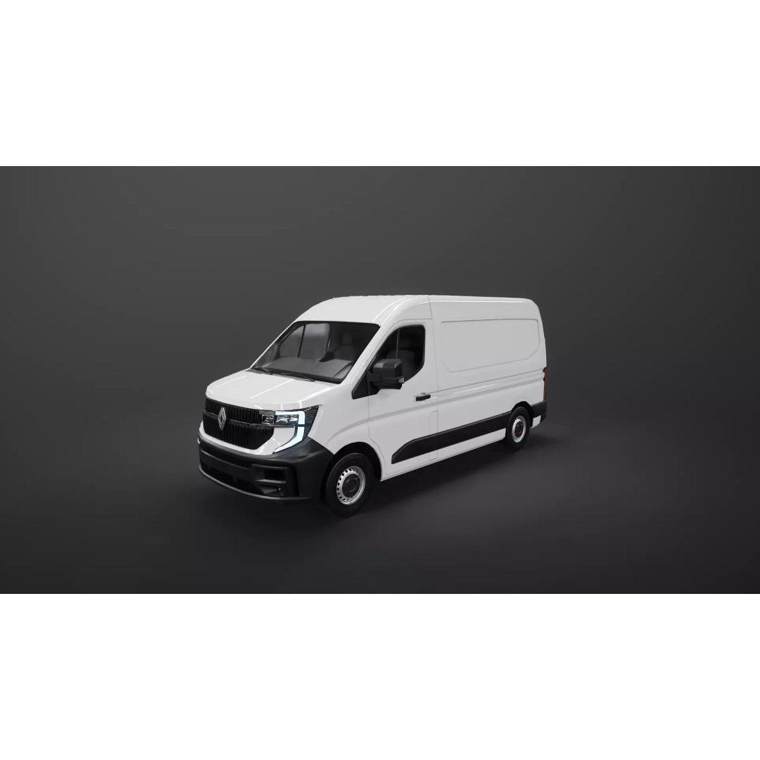 Renault Master 2025 3D Model – Low Poly Game Asset, PBR Textures - View 24
