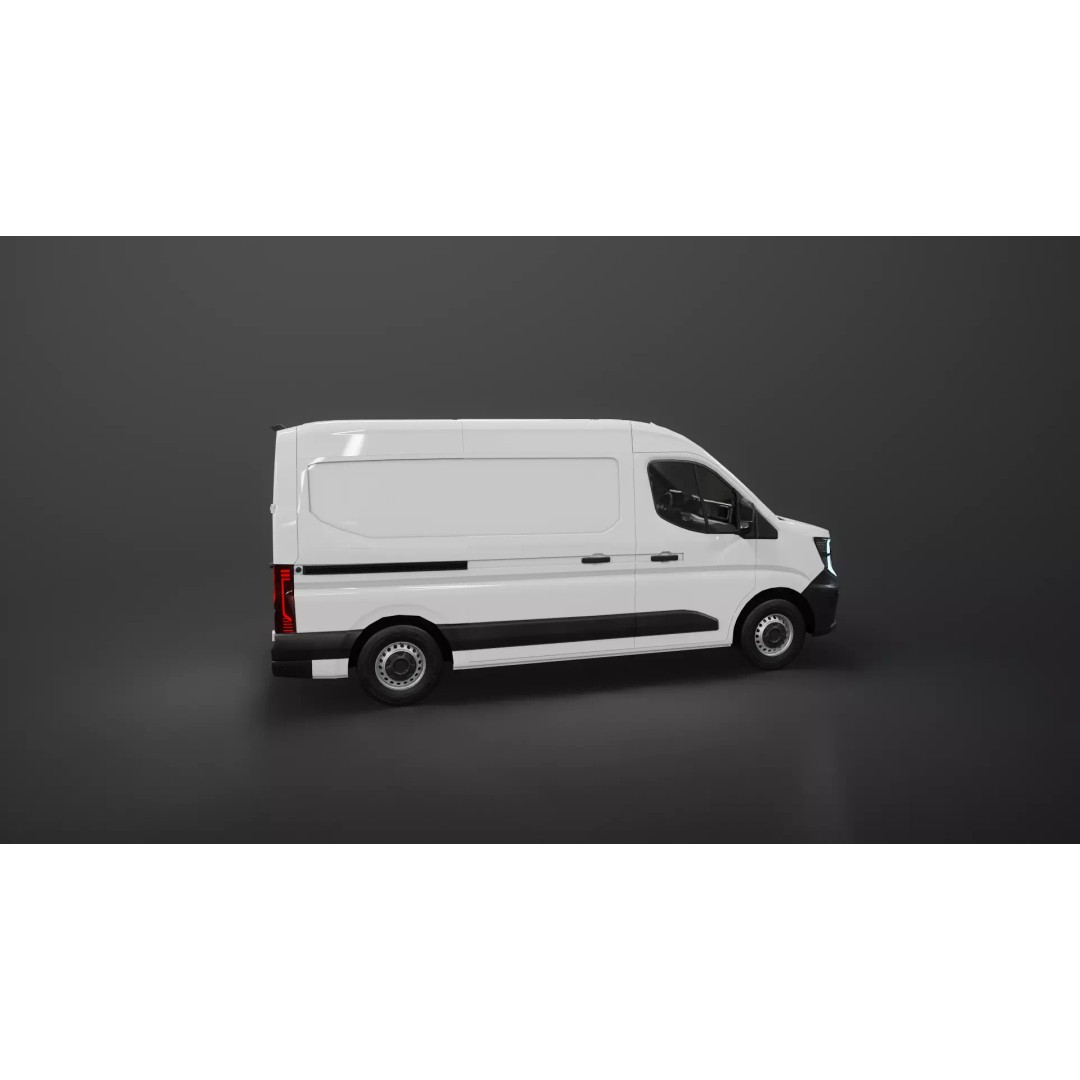Renault Master 2025 3D Model – Low Poly Game Asset, PBR Textures - View 25