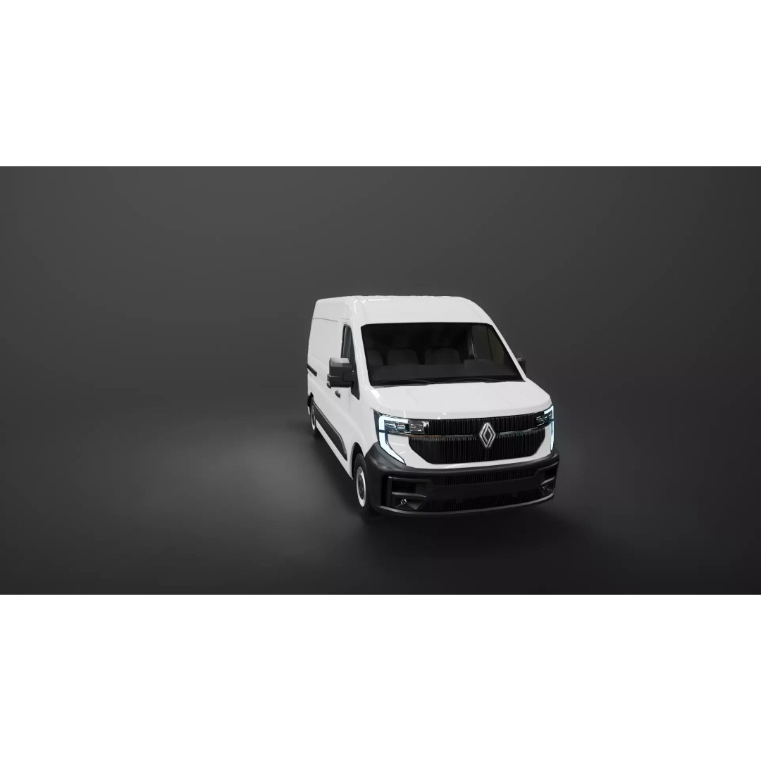 Renault Master 2025 3D Model – Low Poly Game Asset, PBR Textures - View 27