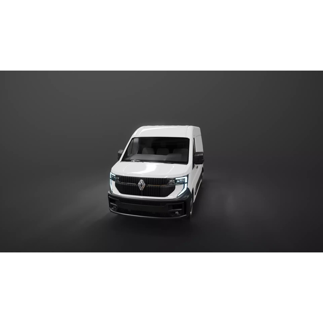 Renault Master 2025 3D Model – Low Poly Game Asset, PBR Textures - View 28