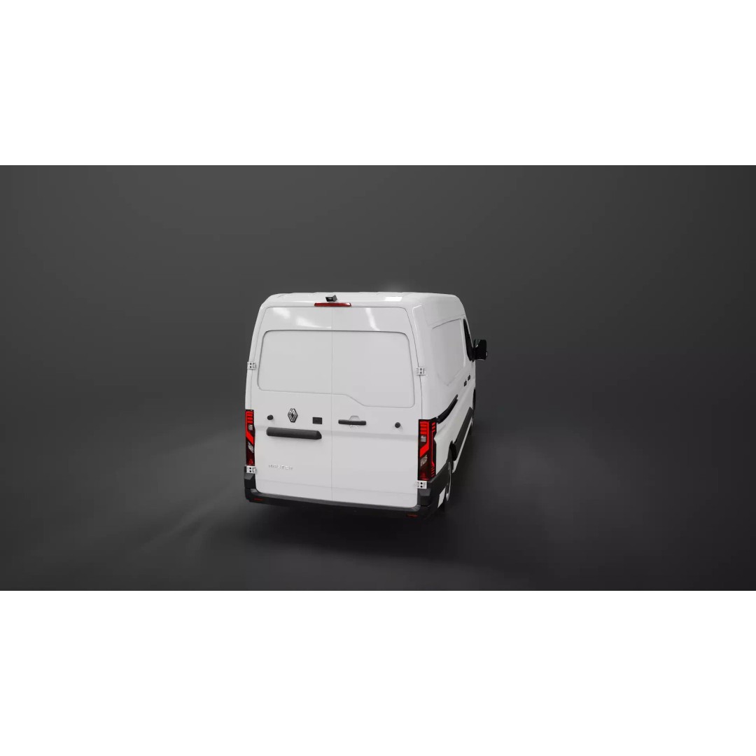 Renault Master 2025 3D Model – Low Poly Game Asset, PBR Textures - View 29