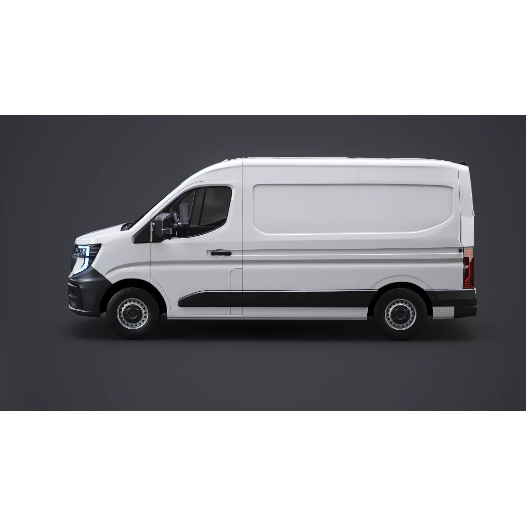 Renault Master 2025 3D Model – Low Poly Game Asset, PBR Textures - View 3